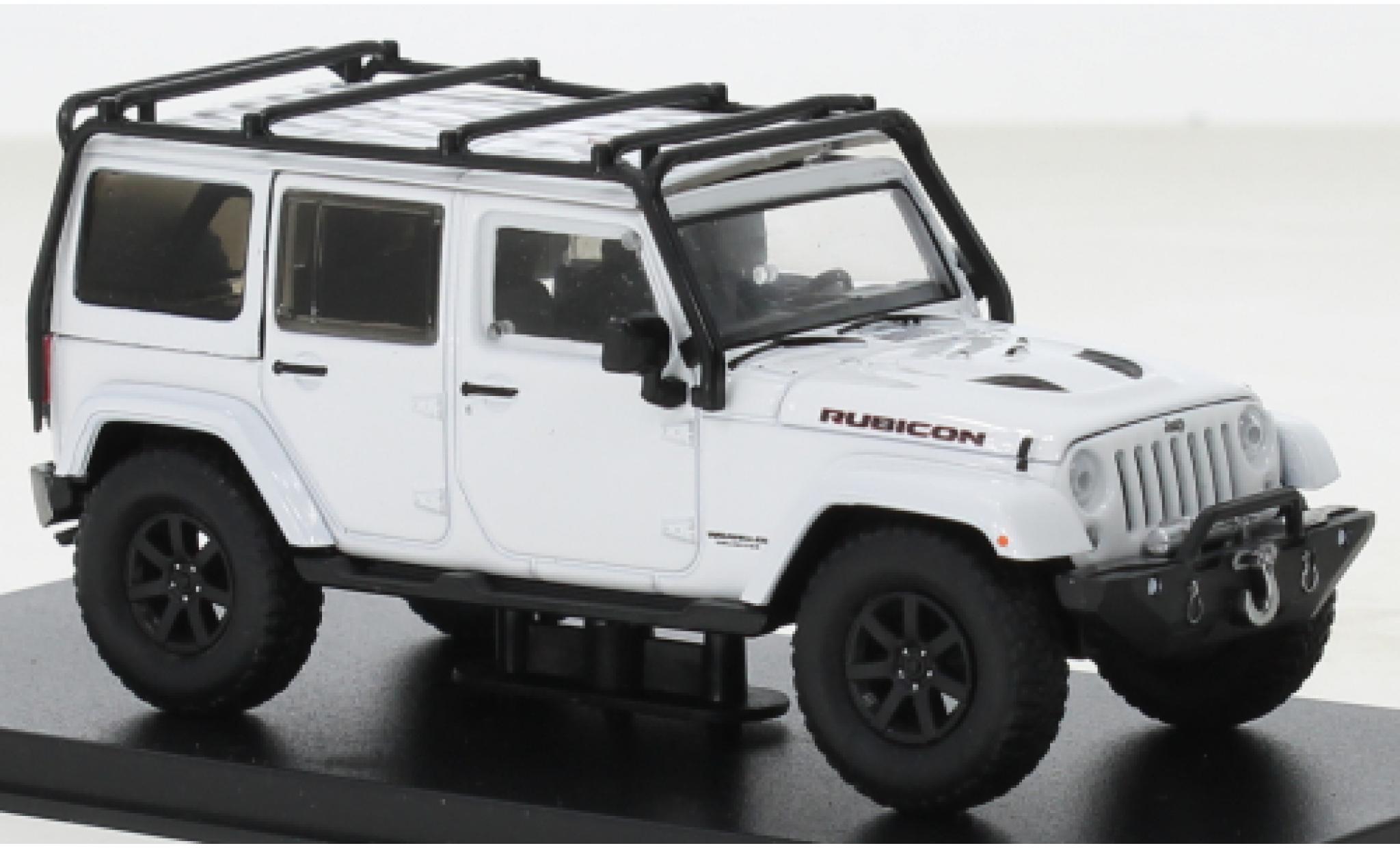 Jeep Wrangler 1/43 Greenlight Unlimited Rubicon X white 2014 diecast model cars
