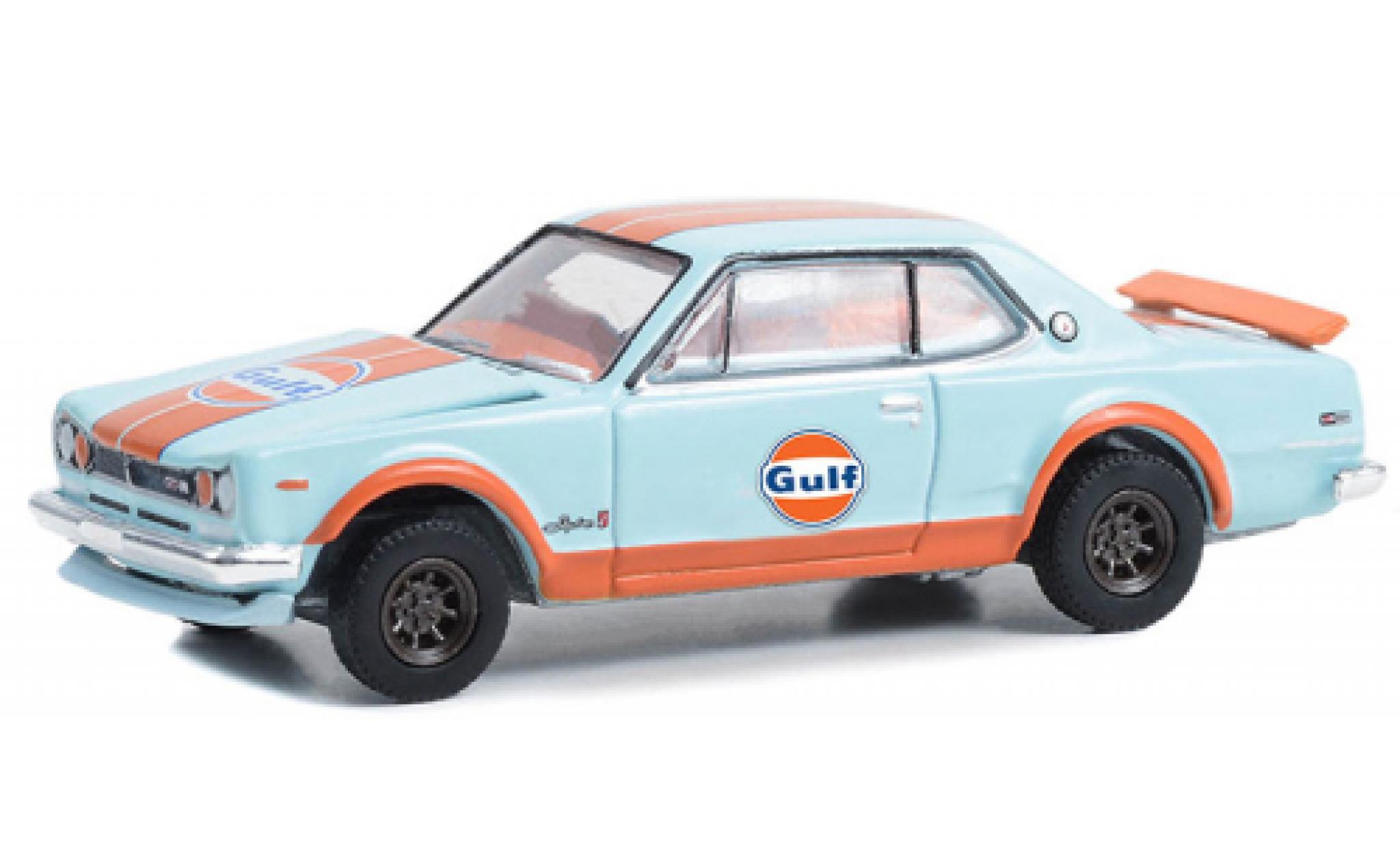 Nissan Skyline 1/64 Greenlight 2000 GT-R (KPGC110) Gulf 1971 diecast model cars