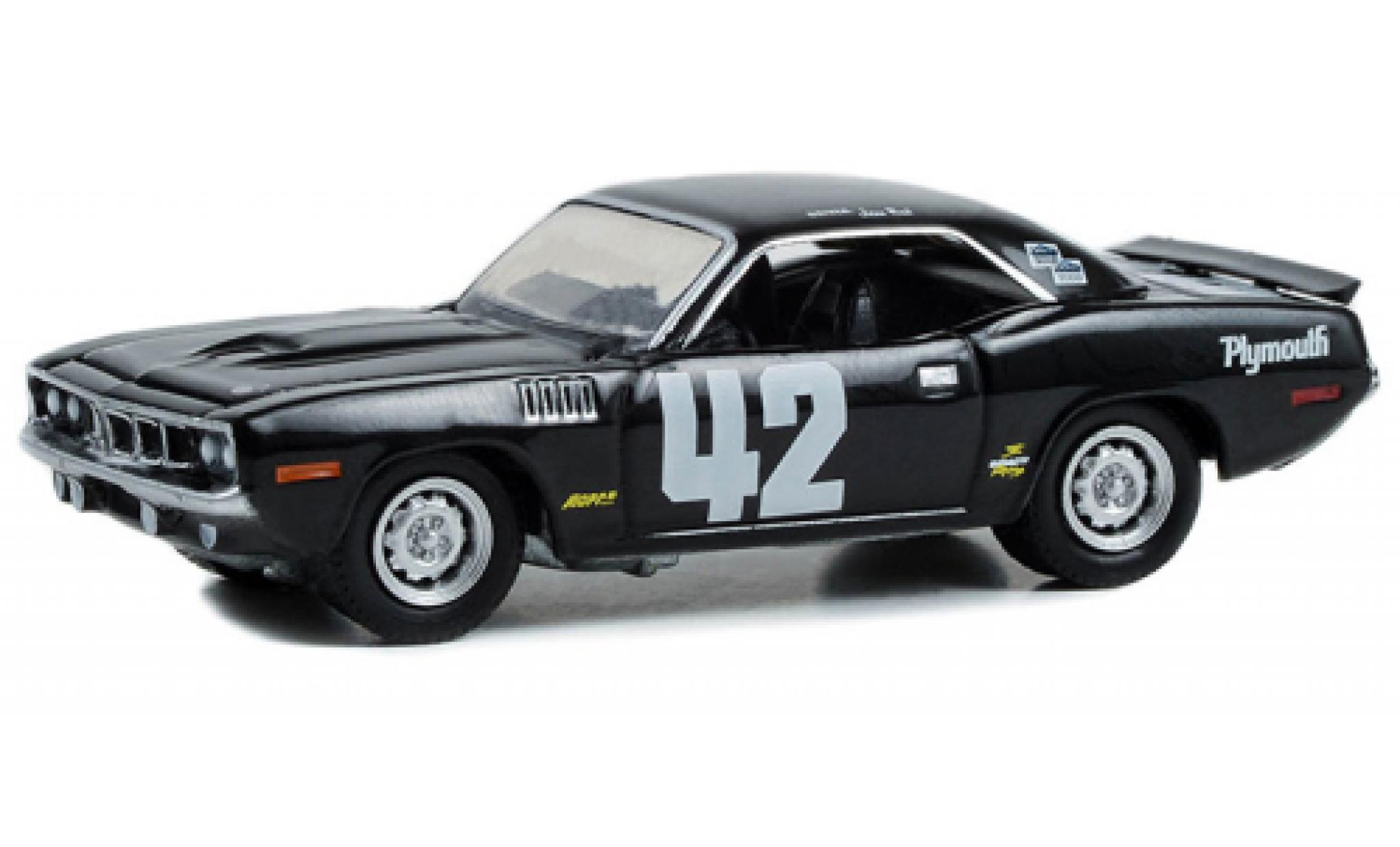 Plymouth Cuda 1/64 Greenlight No.42 Pikes Peak 1971 diecast model cars