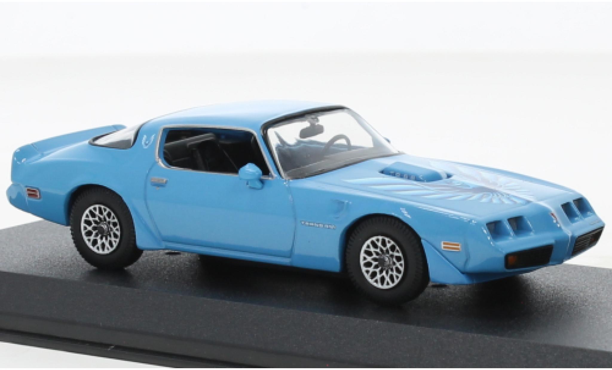 Pontiac Firebird 1/43 Greenlight Trans Am blue clair 1979 diecast model cars