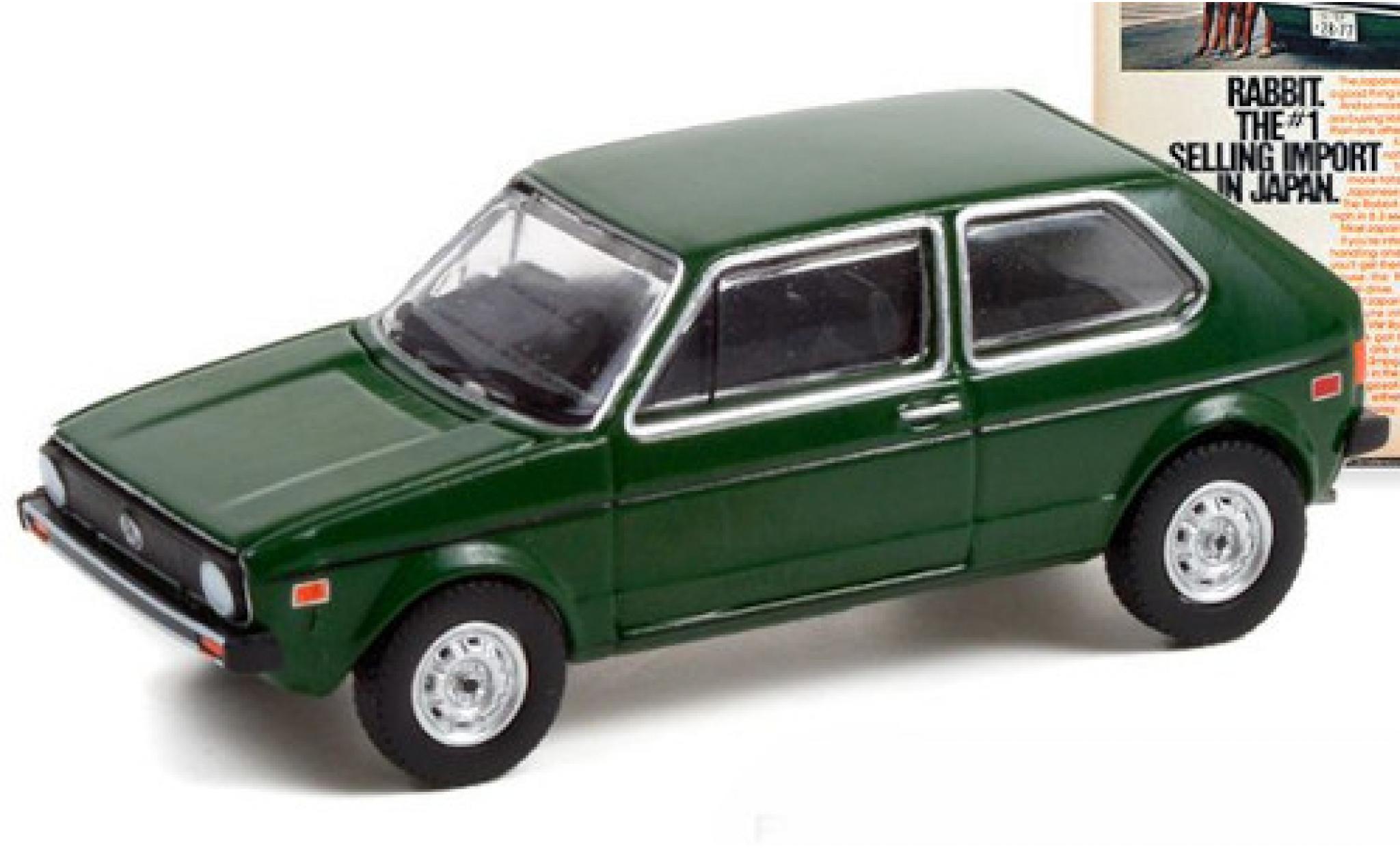 Volkswagen Golf 1/64 Greenlight I green 1977 diecast model cars