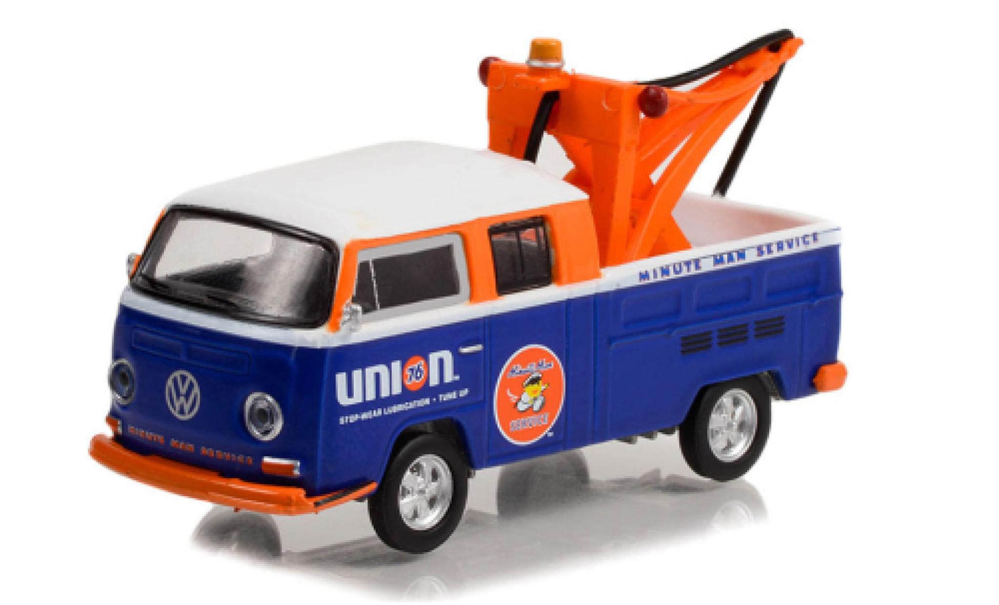 Volkswagen T2 1/64 Greenlight cabine double Union 76 1969 diecast model cars