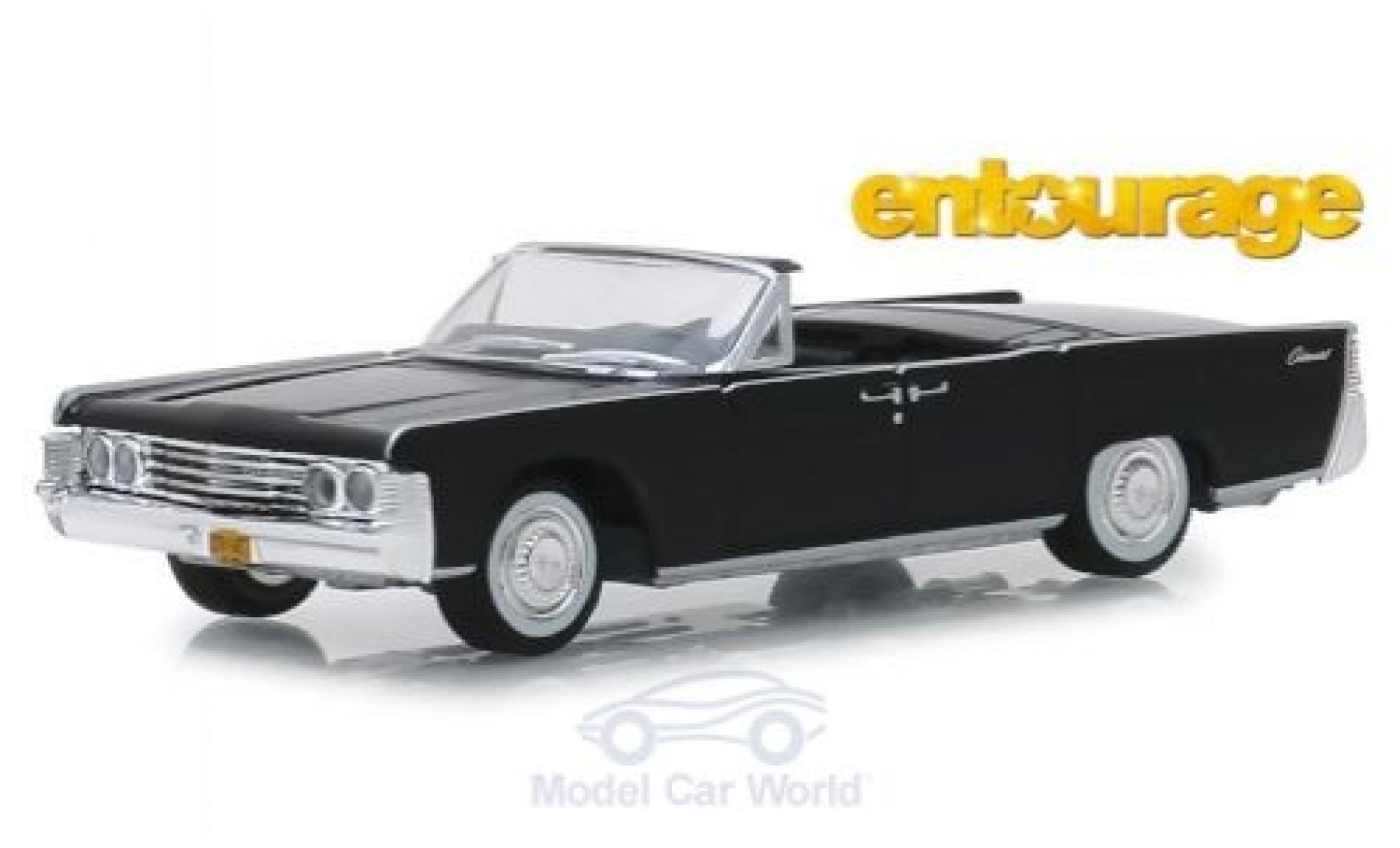 Lincoln Continental 1/64 Greenlight Convertible black Entourage 1965 diecast model cars