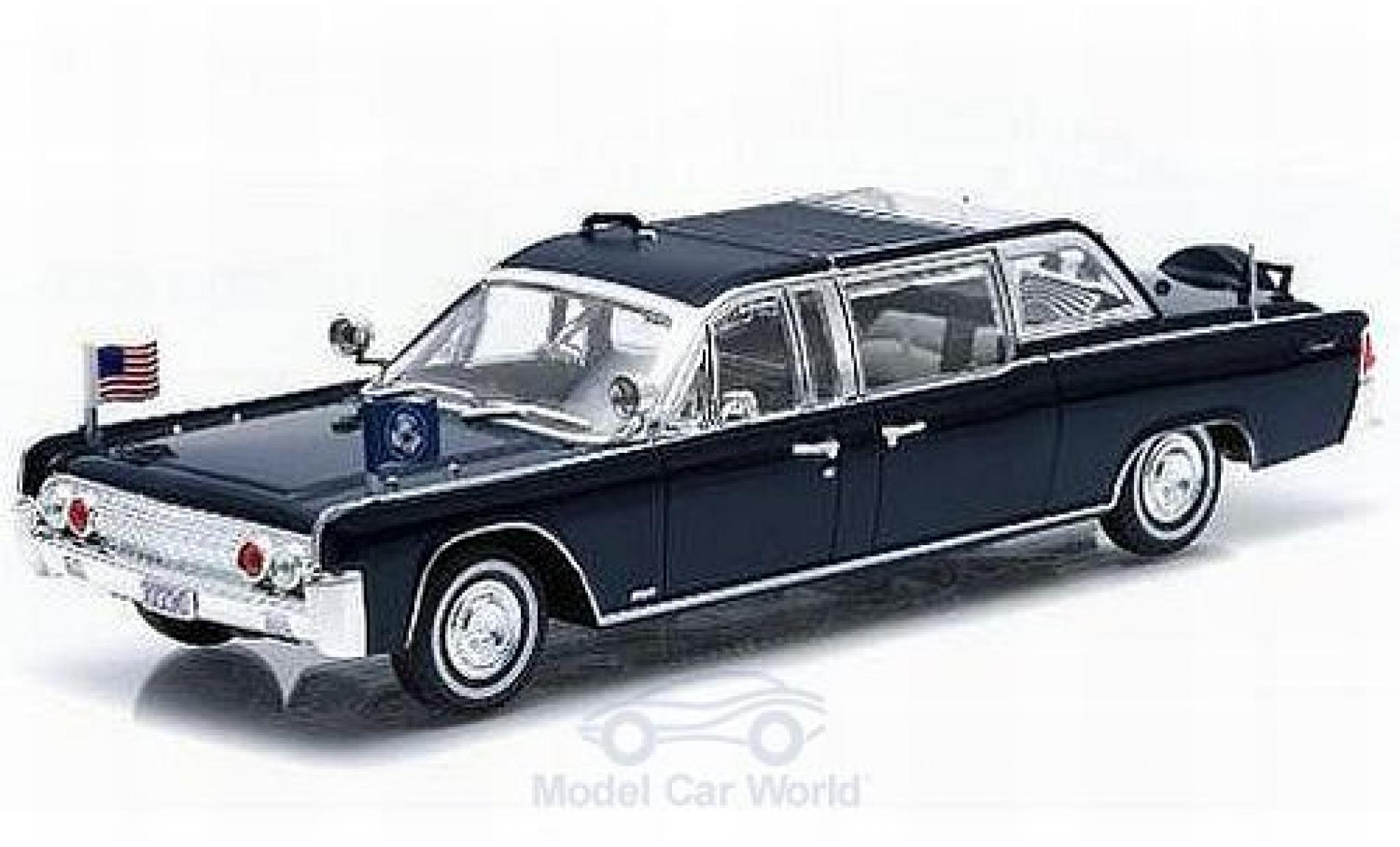 Lincoln Continental 1961 1/43 Greenlight SS-100-X metallic blue John F. Kennedy 1961 diecast model cars