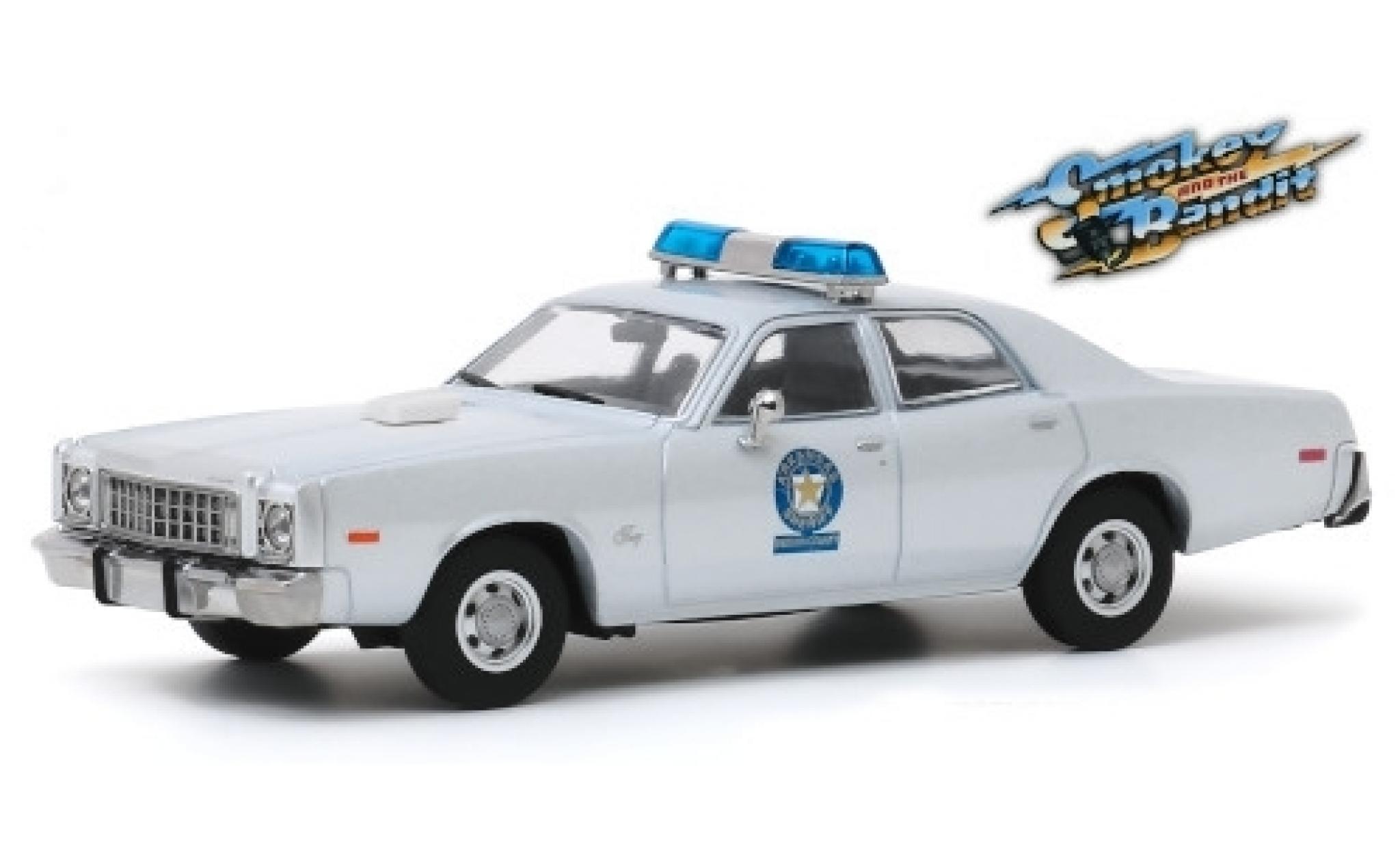 Plymouth Fury 1/43 Greenlight Arkansas Sheriff - Deeson County Police 1975 Smokey and the Bandit diecast model cars