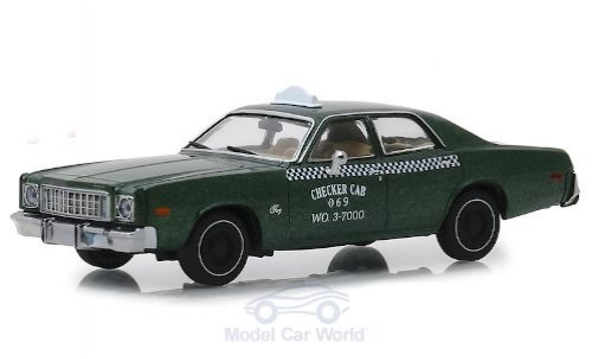 Plymouth Fury 1/43 Greenlight Checker Cab 1976 Beverly Hills Cop diecast model cars