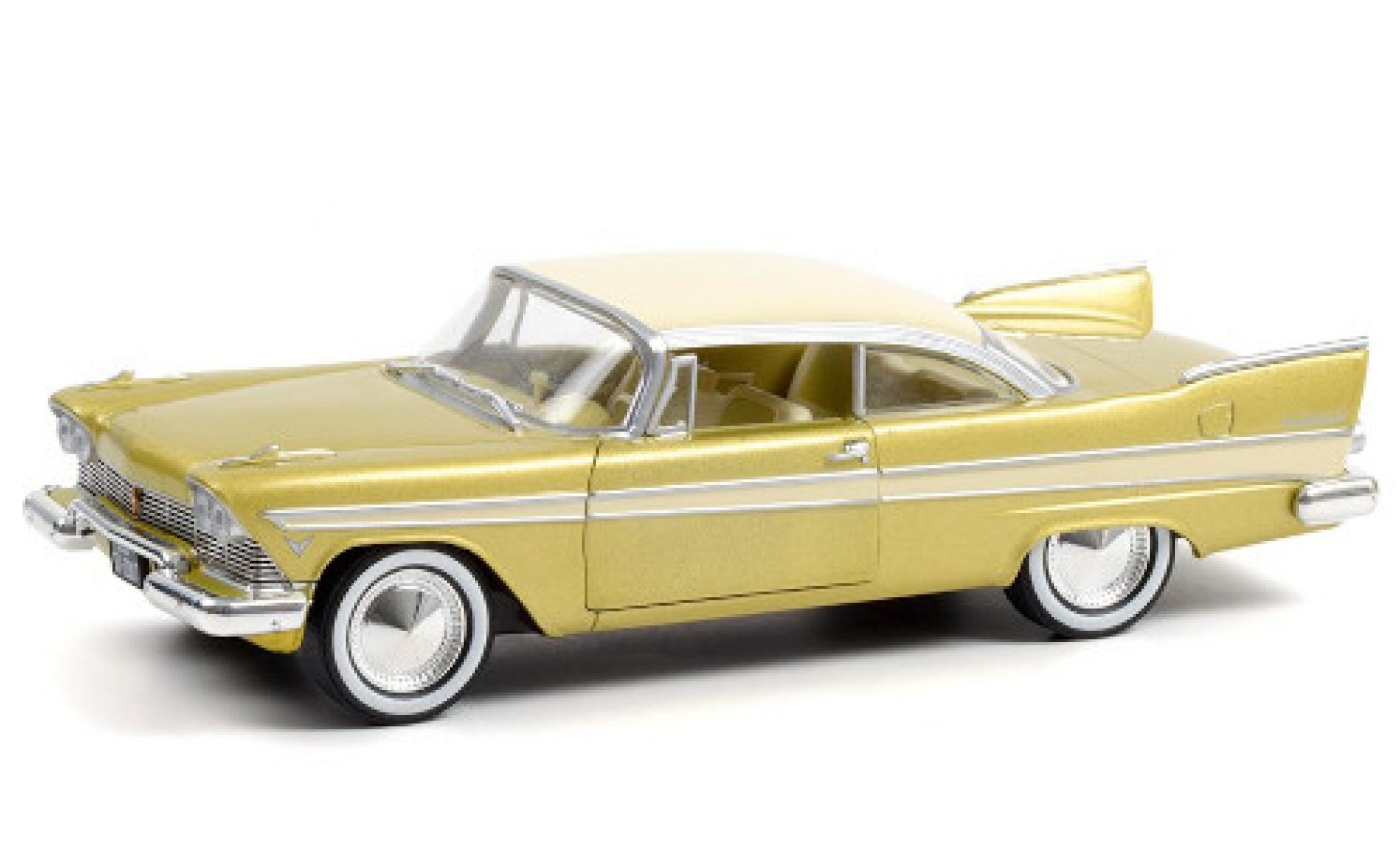 Plymouth Fury 1/18 Greenlight - Checker Cab green 1976 diecast model cars