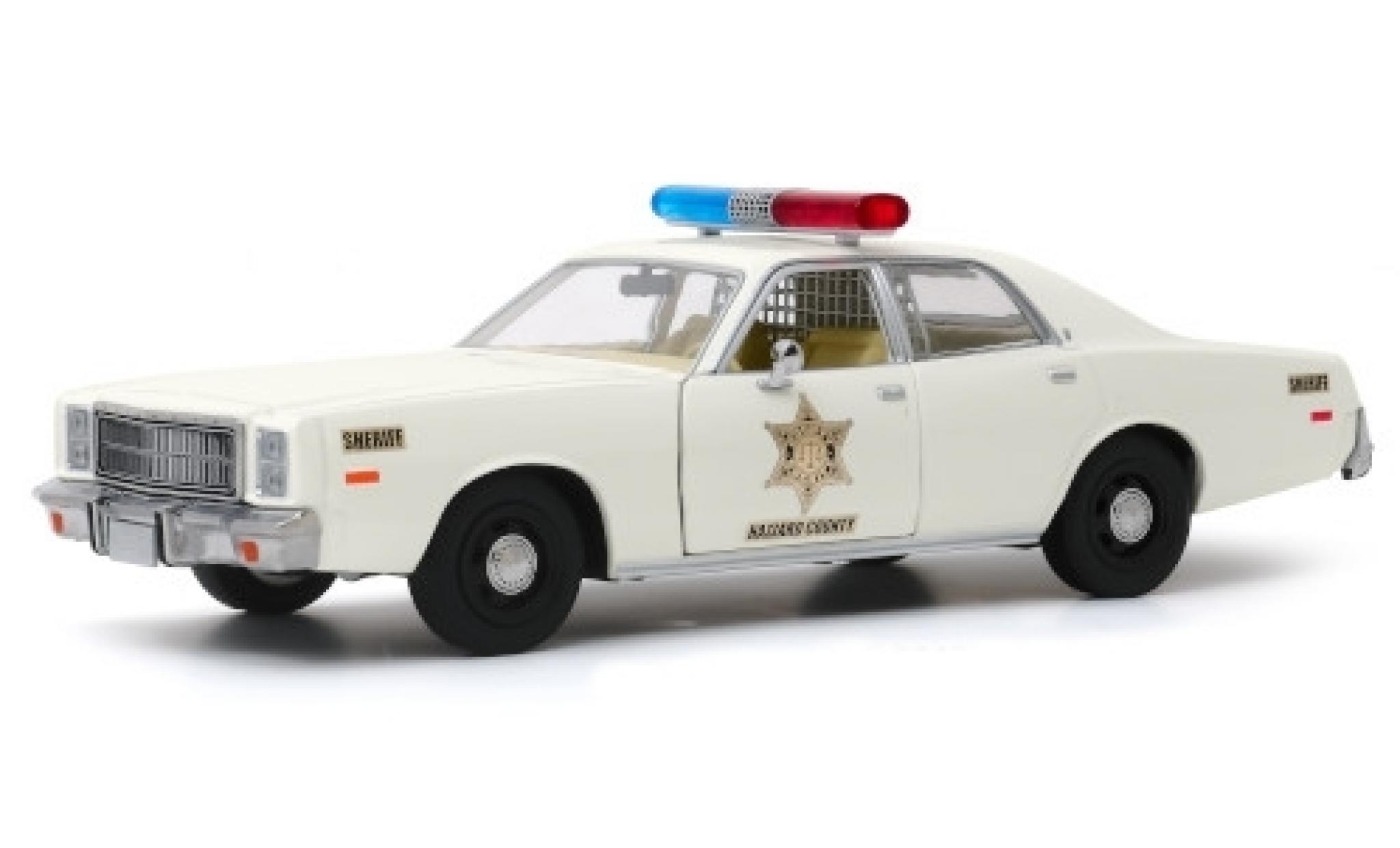 Plymouth Fury 1/43 Greenlight Hazzard County Sheriff 1977 diecast model cars