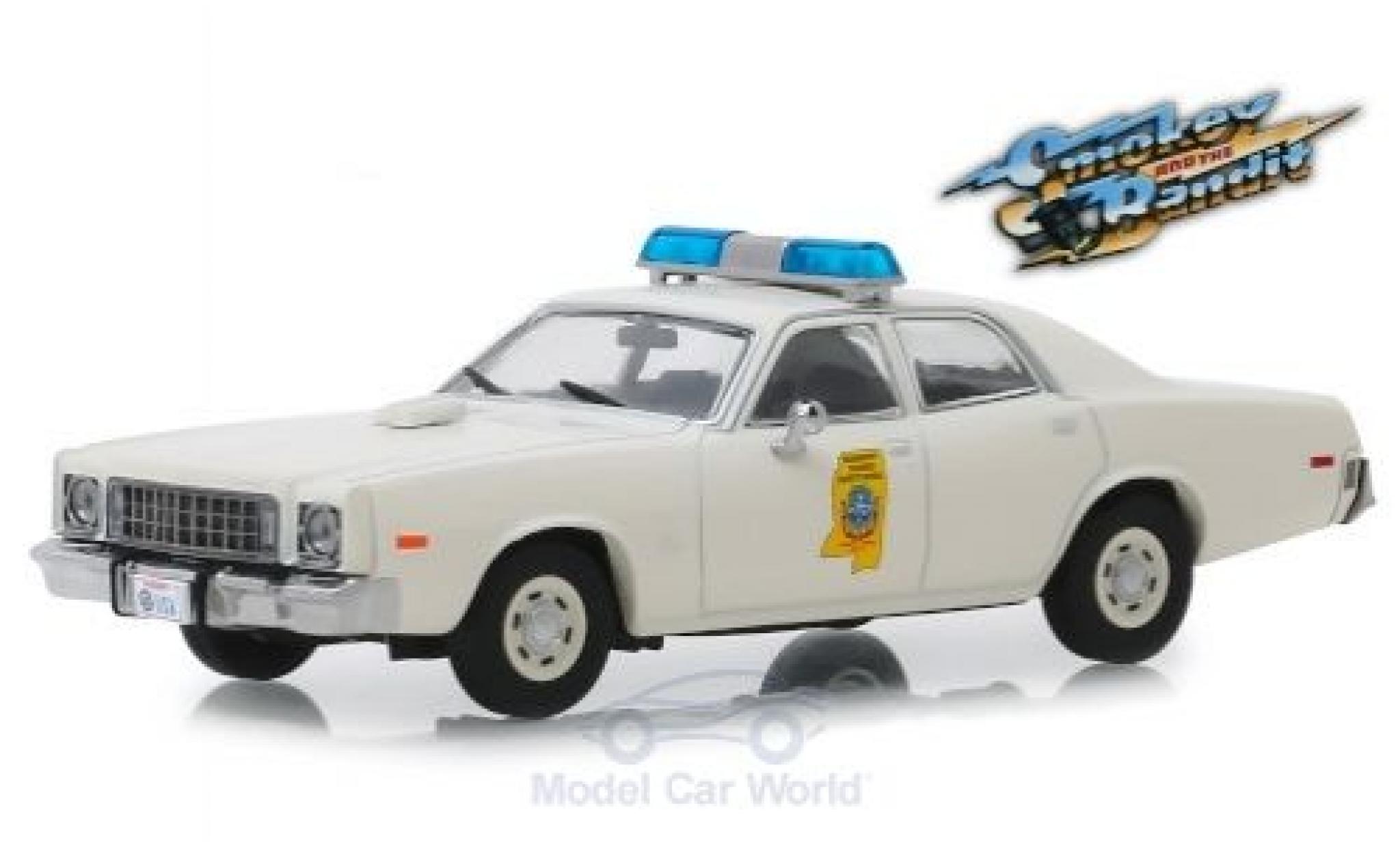 Plymouth Fury 1/43 Greenlight Mississippi Highway Patrol 1975 Smokey and the Bandit diecast model cars