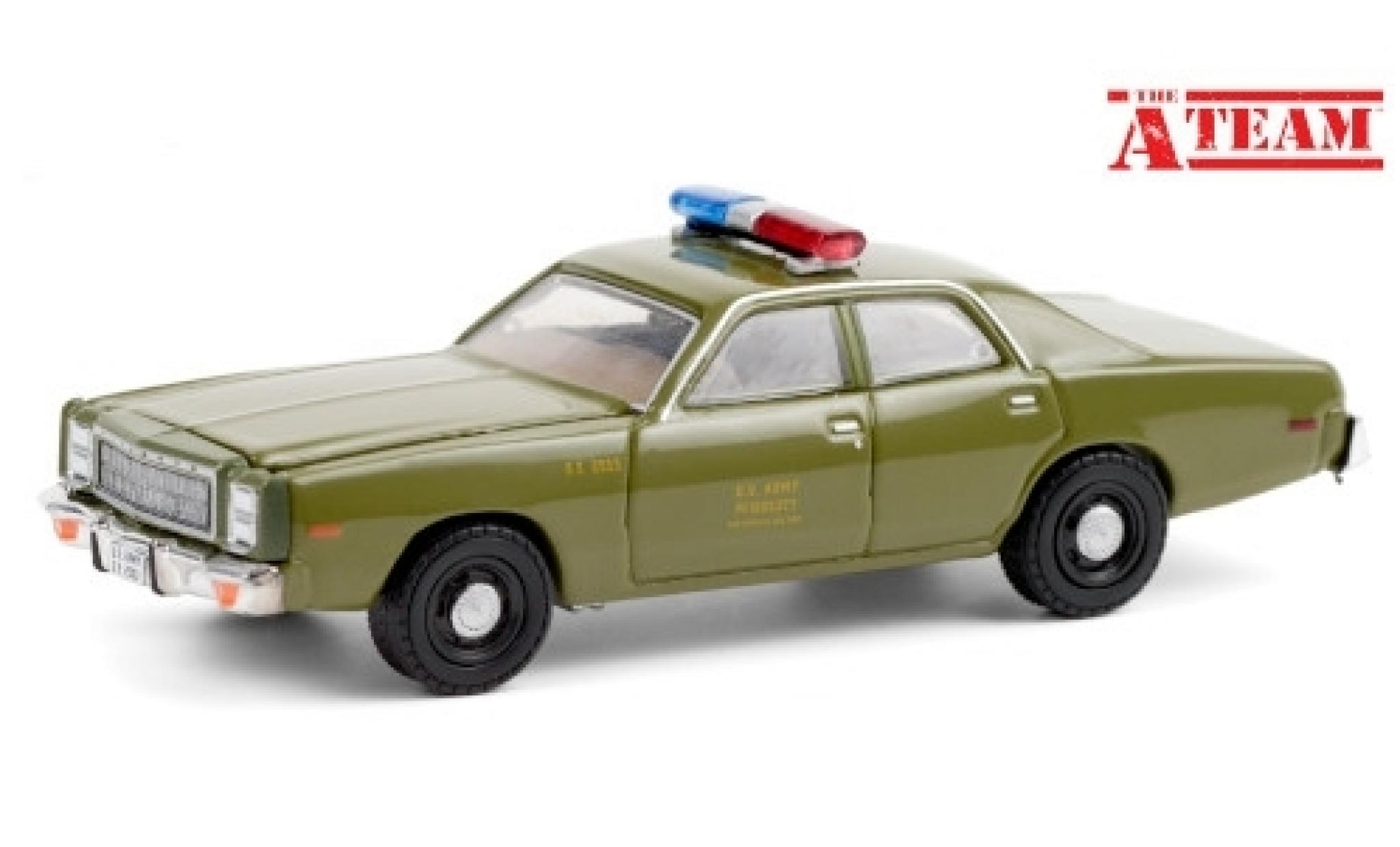 Plymouth Fury 1/64 Greenlight U.S. Army - Military Police 1977 diecast model cars