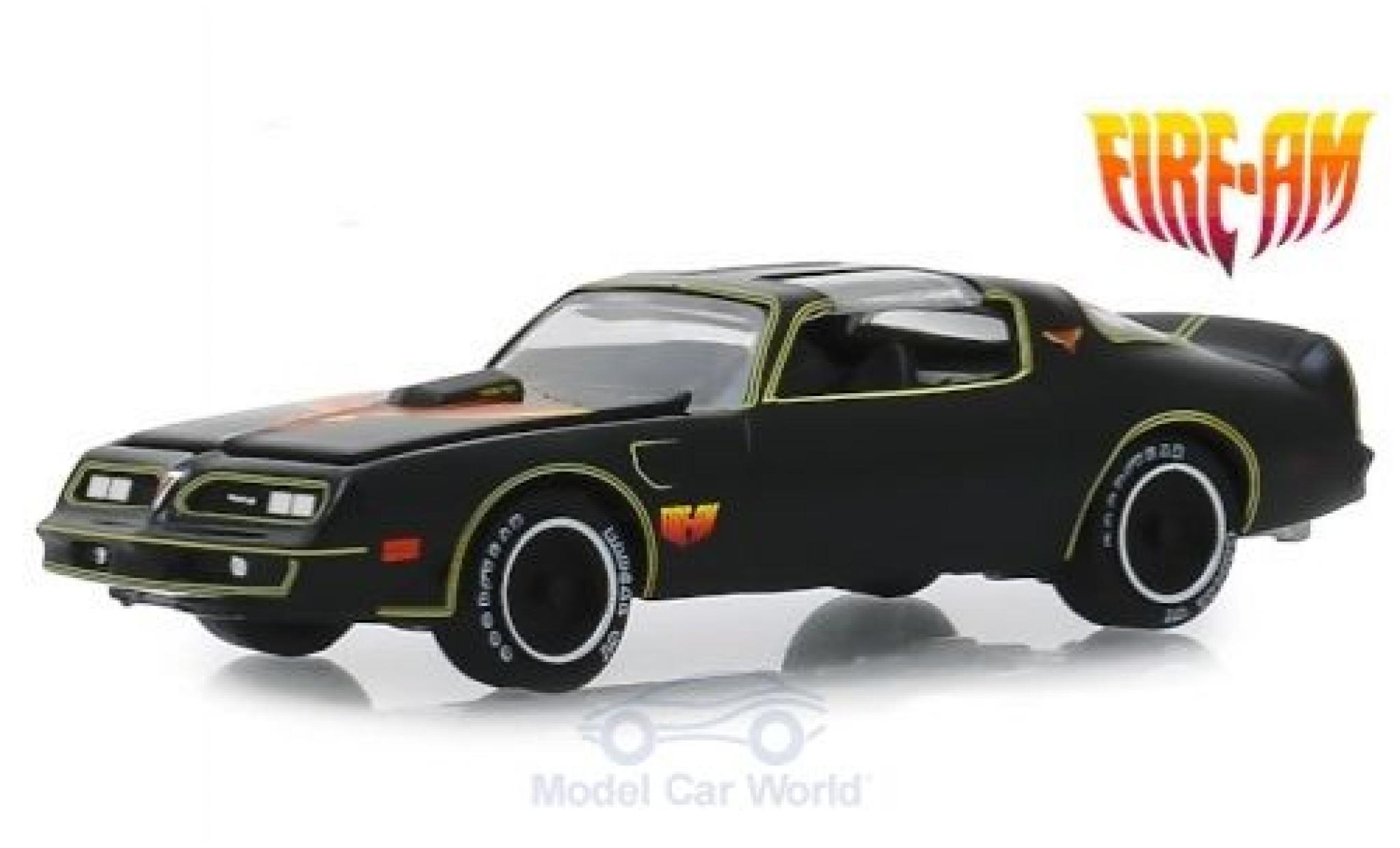 Pontiac Firebird 1/64 Greenlight T/A Fire AM by VSE black/Dekor 1977 diecast model cars