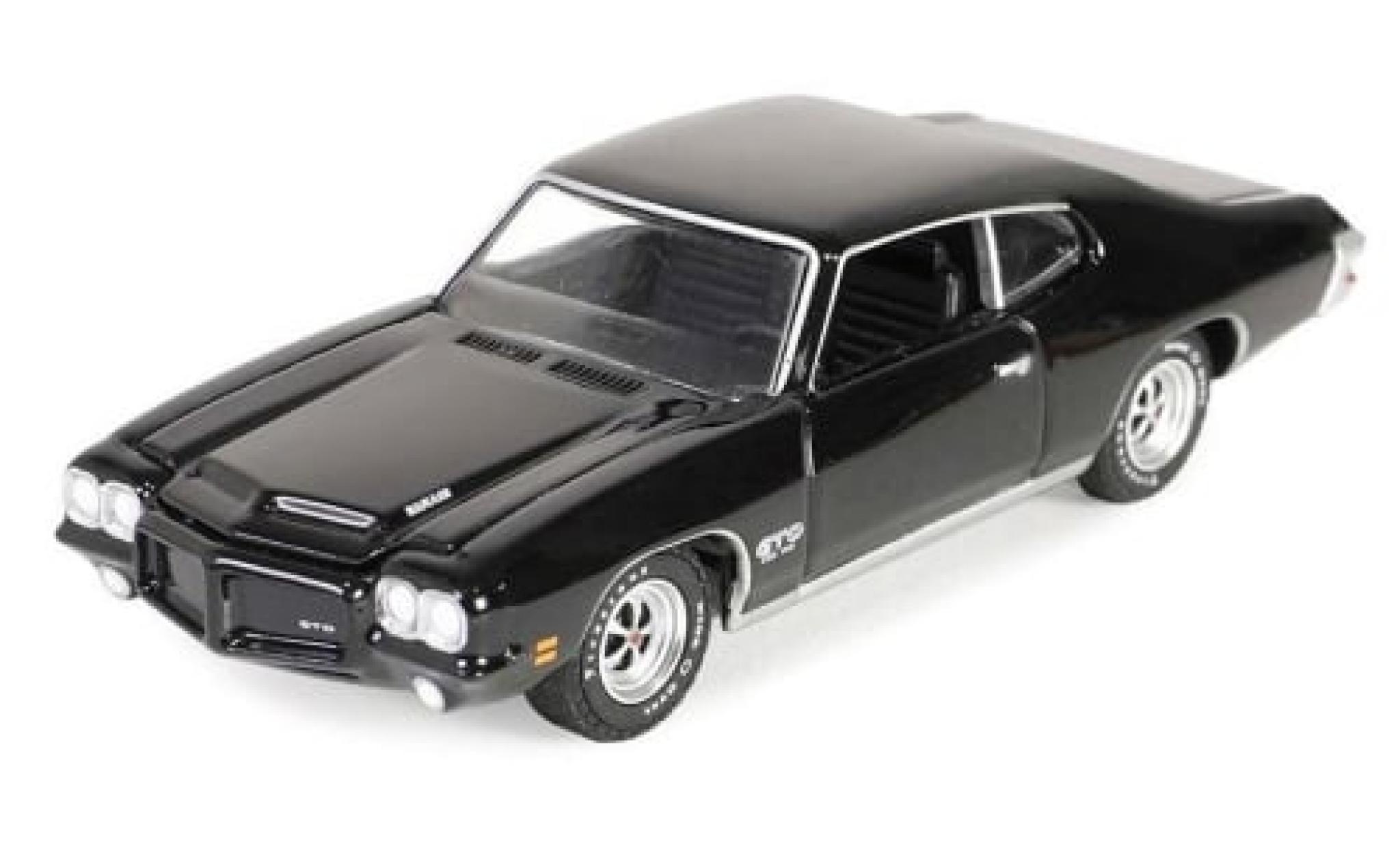 Pontiac GTO 1/64 Greenlight black 1971 1:64 diecast model cars