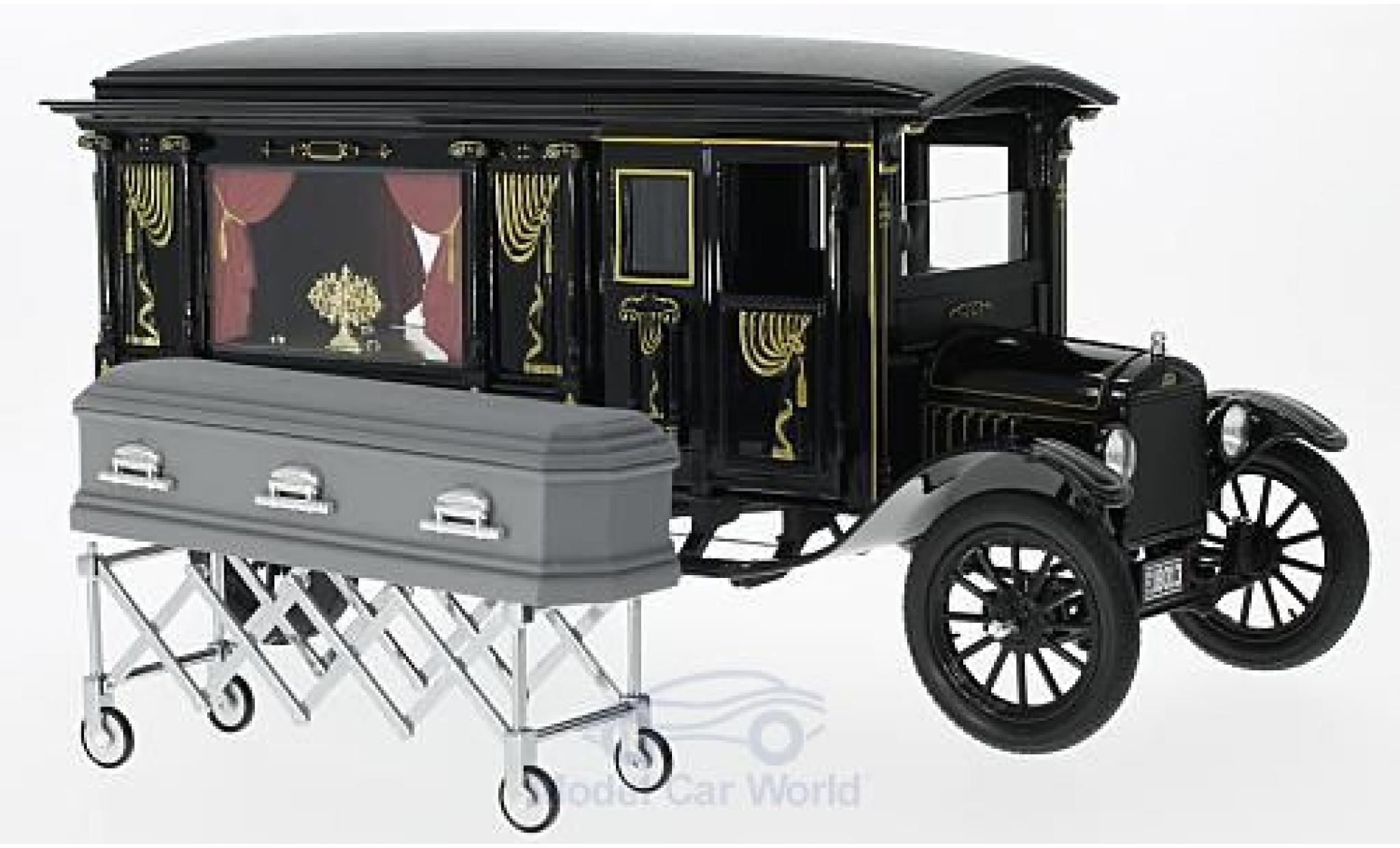 Ford Model T 1/18 Greenlight Hearse black 1921 diecast model cars