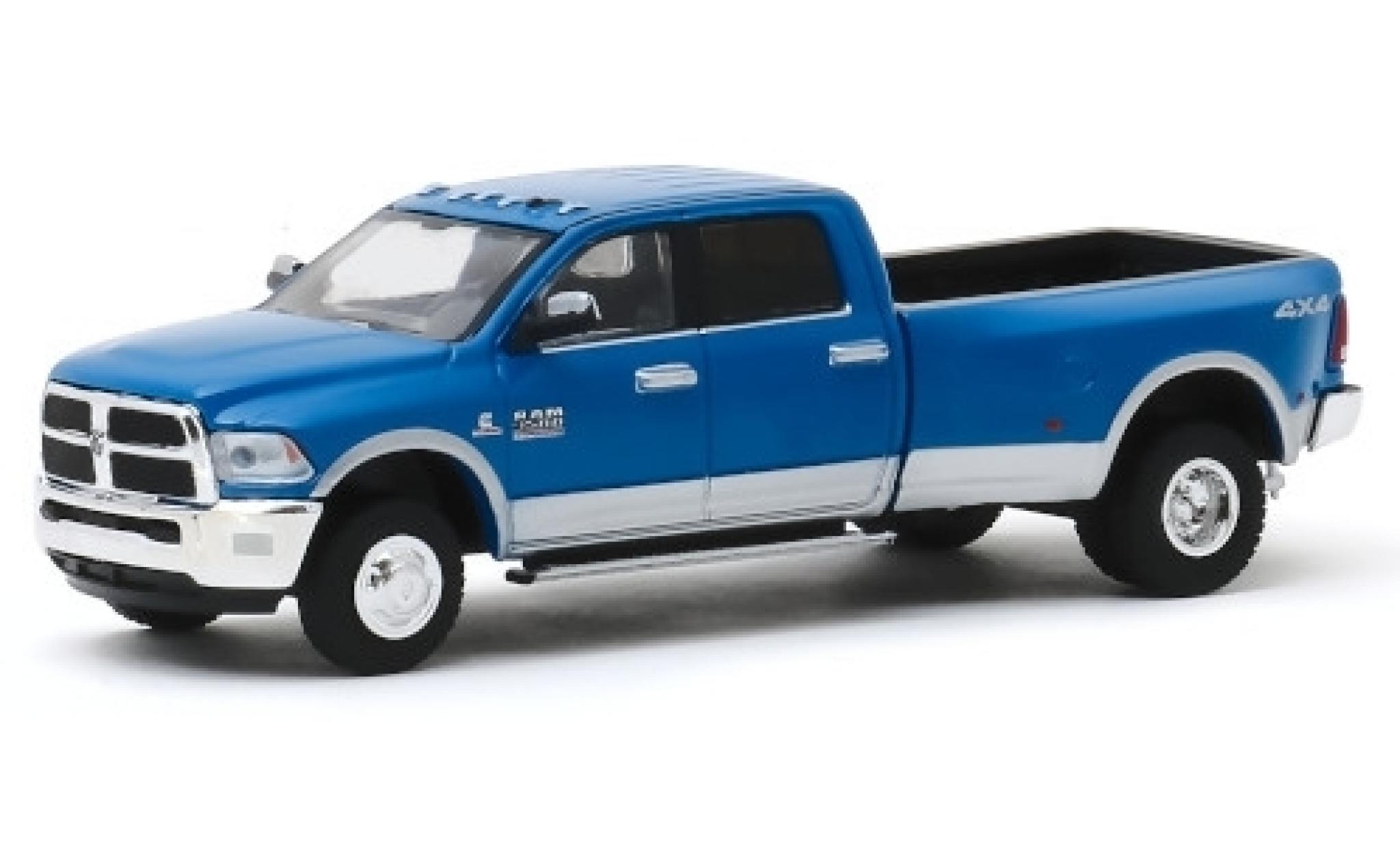 RAM 3 1/64 Greenlight 500 Big Horn Harvest Edition blue 2018 diecast model cars