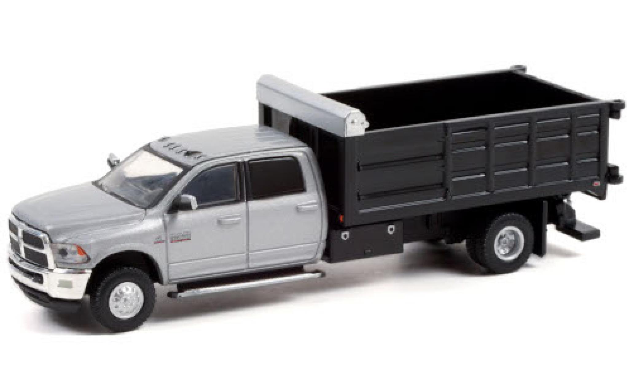RAM 3 1/64 Greenlight 500 Dually Landscaper Dump Truck grey 2018 diecast model cars