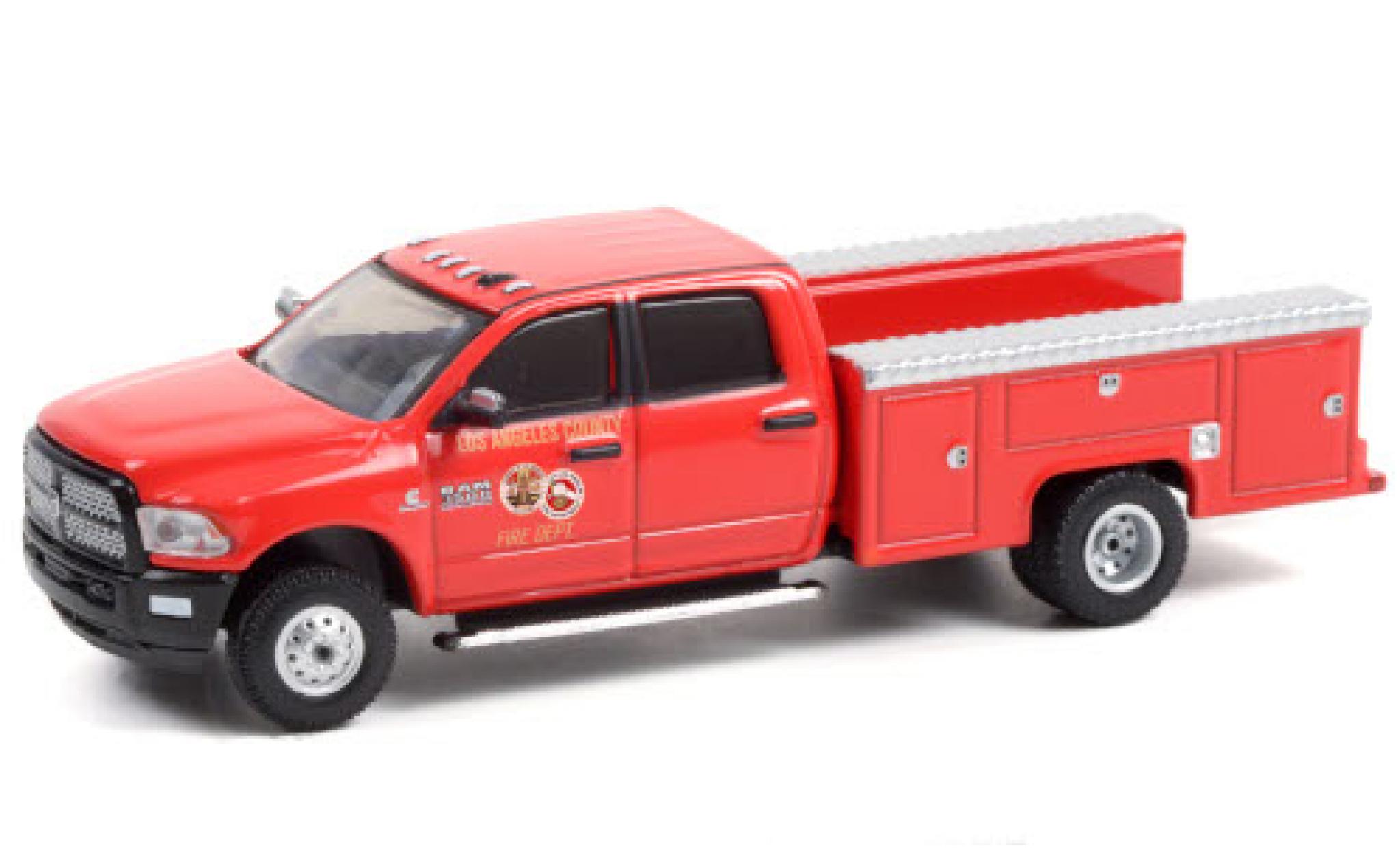 RAM 3 1/64 Greenlight 500 Dually Los Angeles County Fire Dept. 2017 diecast model cars