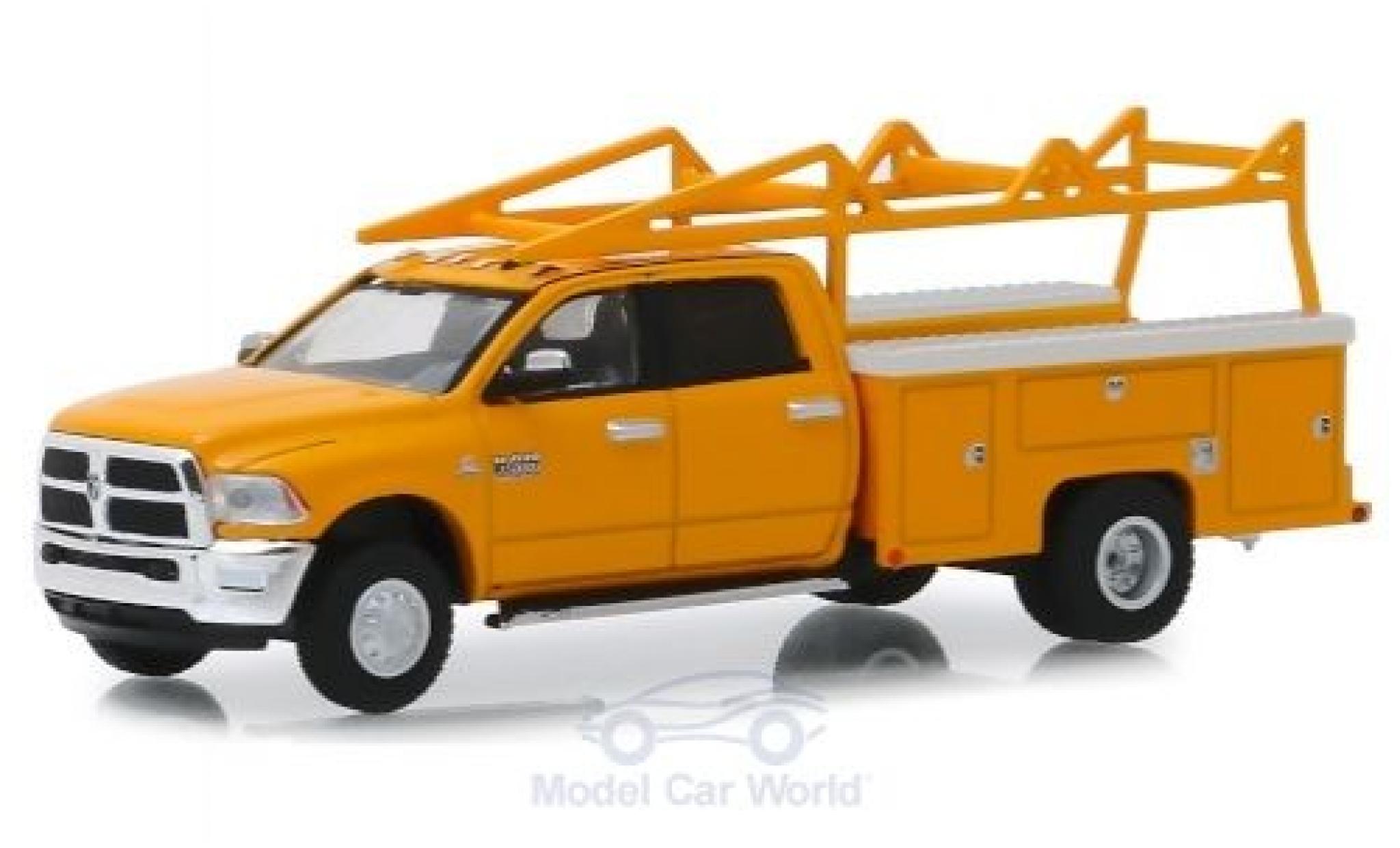 RAM 3 1/64 Greenlight 500 Laramie yellow 2018 diecast model cars