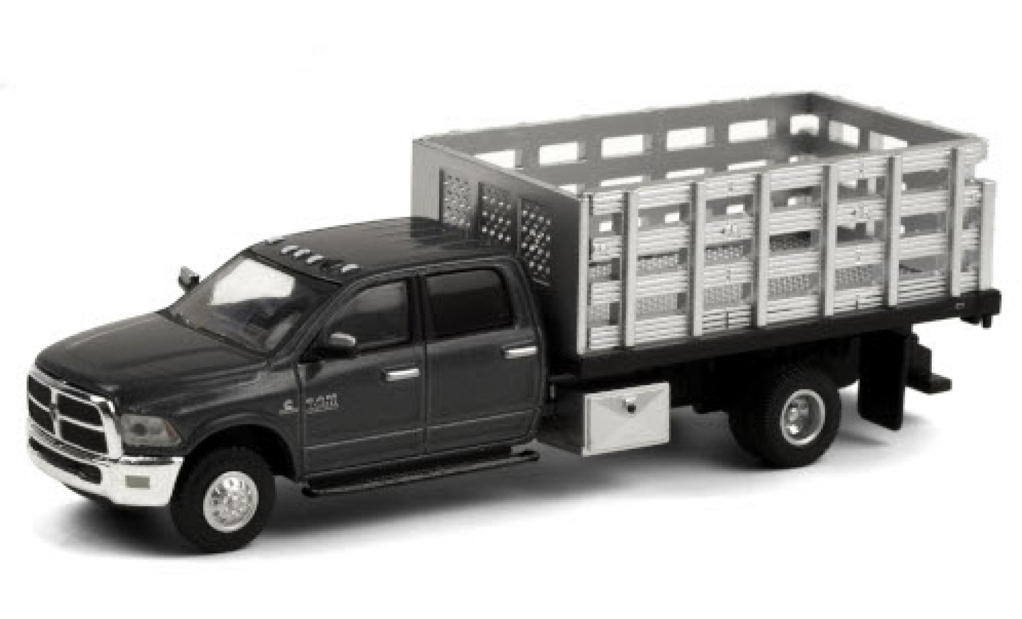 RAM 3 1/64 Greenlight 500 Stake Truck metallic grey 2018 diecast model cars