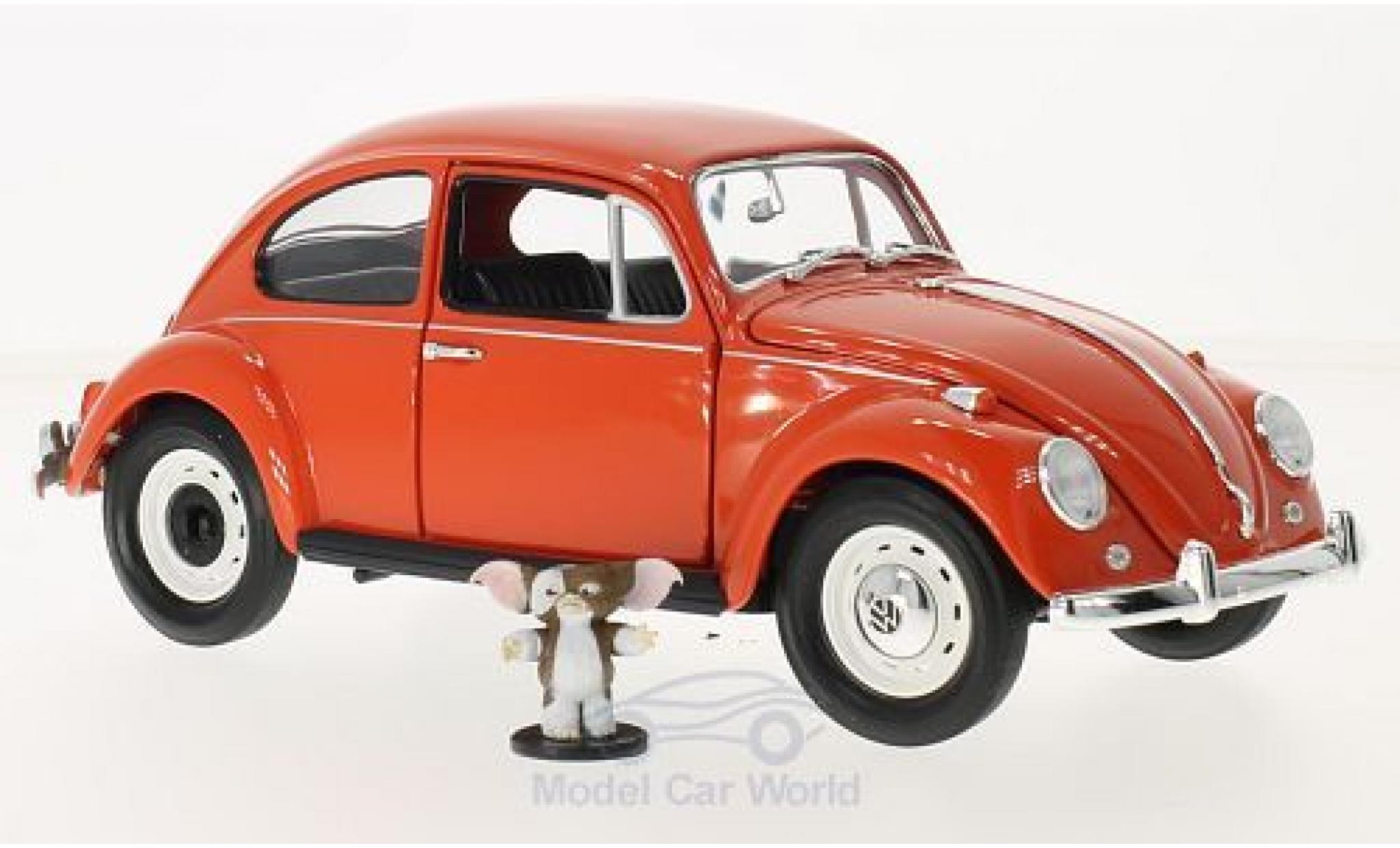 Volkswagen Beetle 1/18 Greenlight orange Gremlins 1967 mit Figur ohne Vitrine diecast model cars