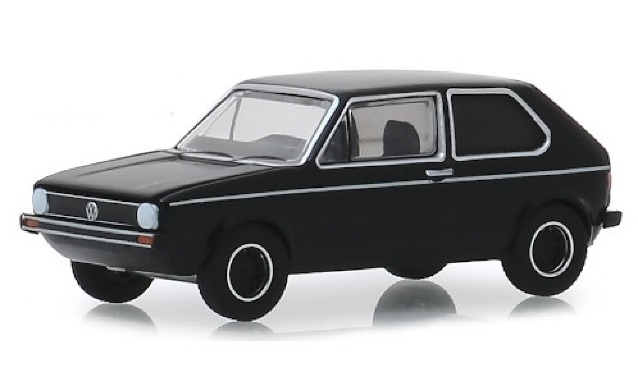Volkswagen Golf 1/64 Greenlight Mk1 black RHD 1976 diecast model cars