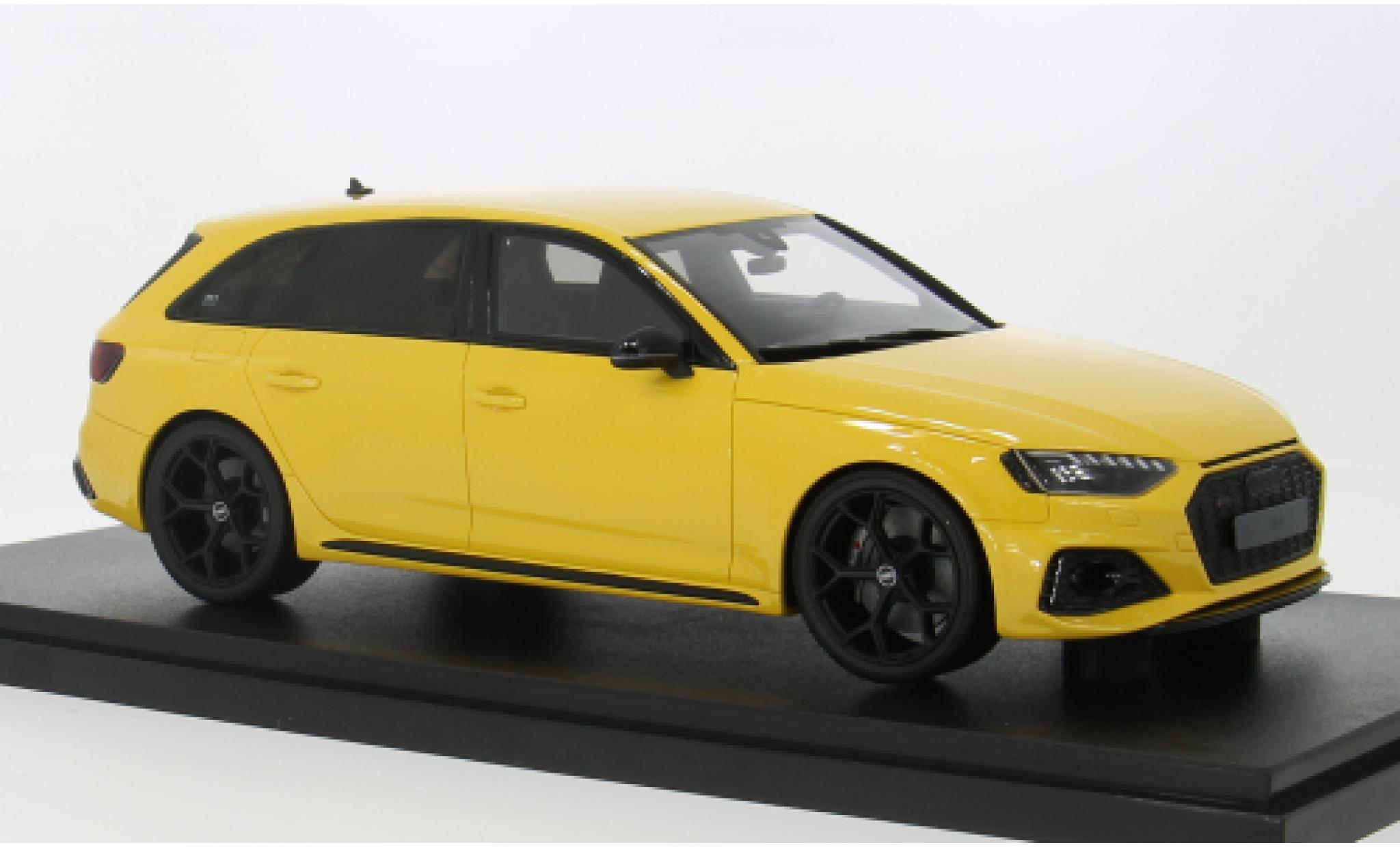 Audi RS4 1/18 GT Spirit Avant yellow 2024 1:18 diecast model cars