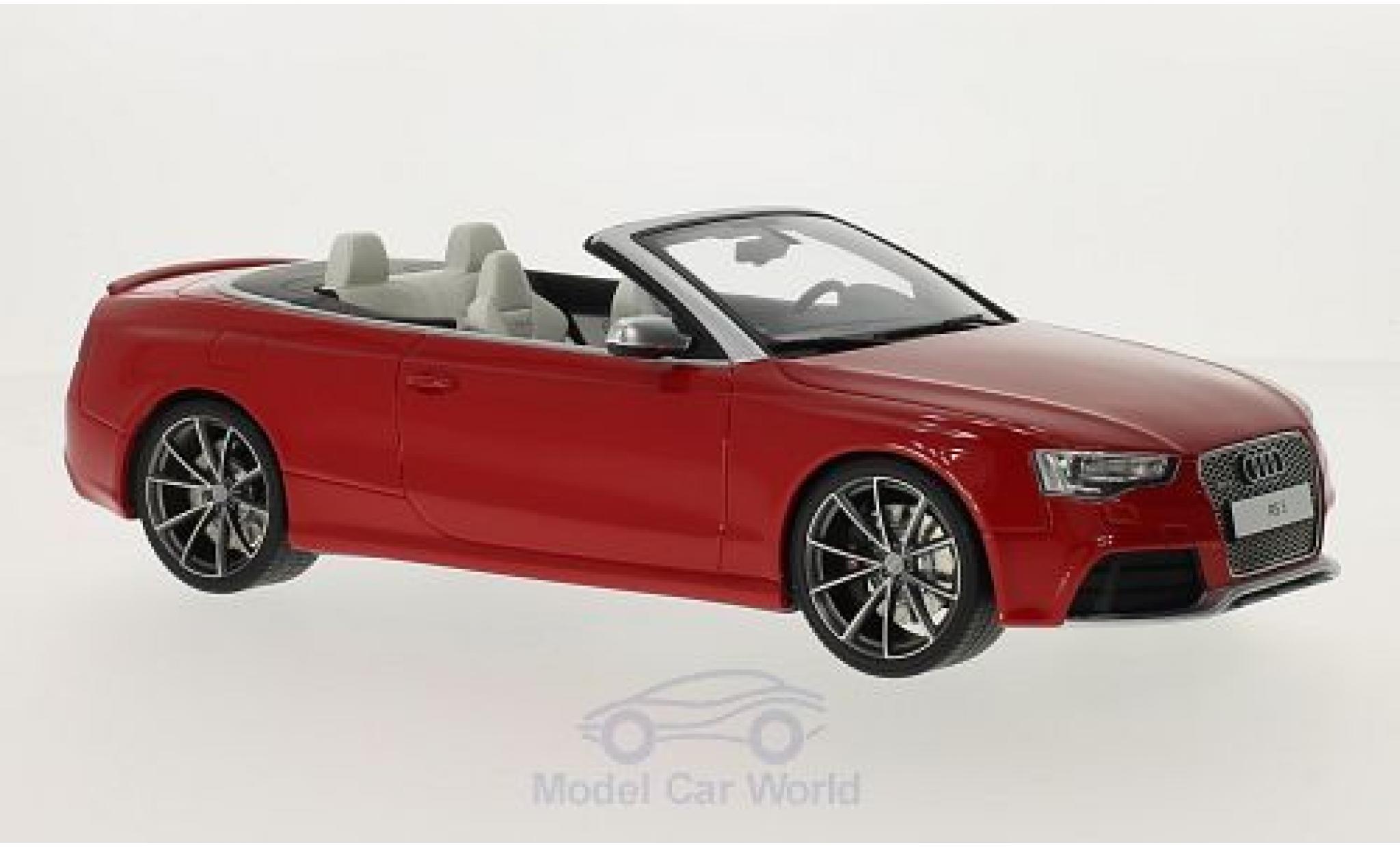 Audi RS5 1/18 GT Spirit Convertible red diecast model cars