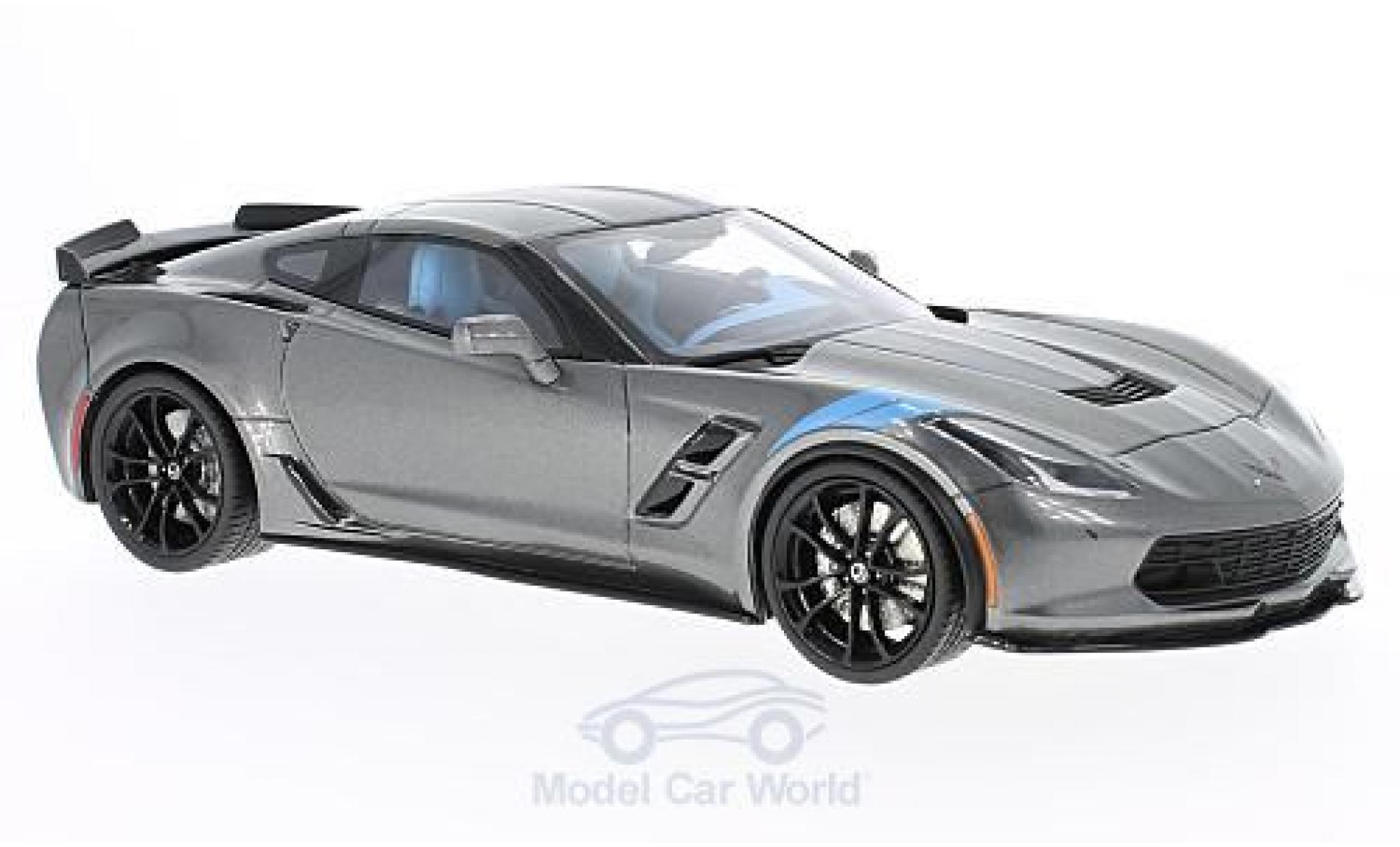 Chevrolet Corvette C7 1/18 GT Spirit Grand Sport metallic grey 2017 diecast model cars
