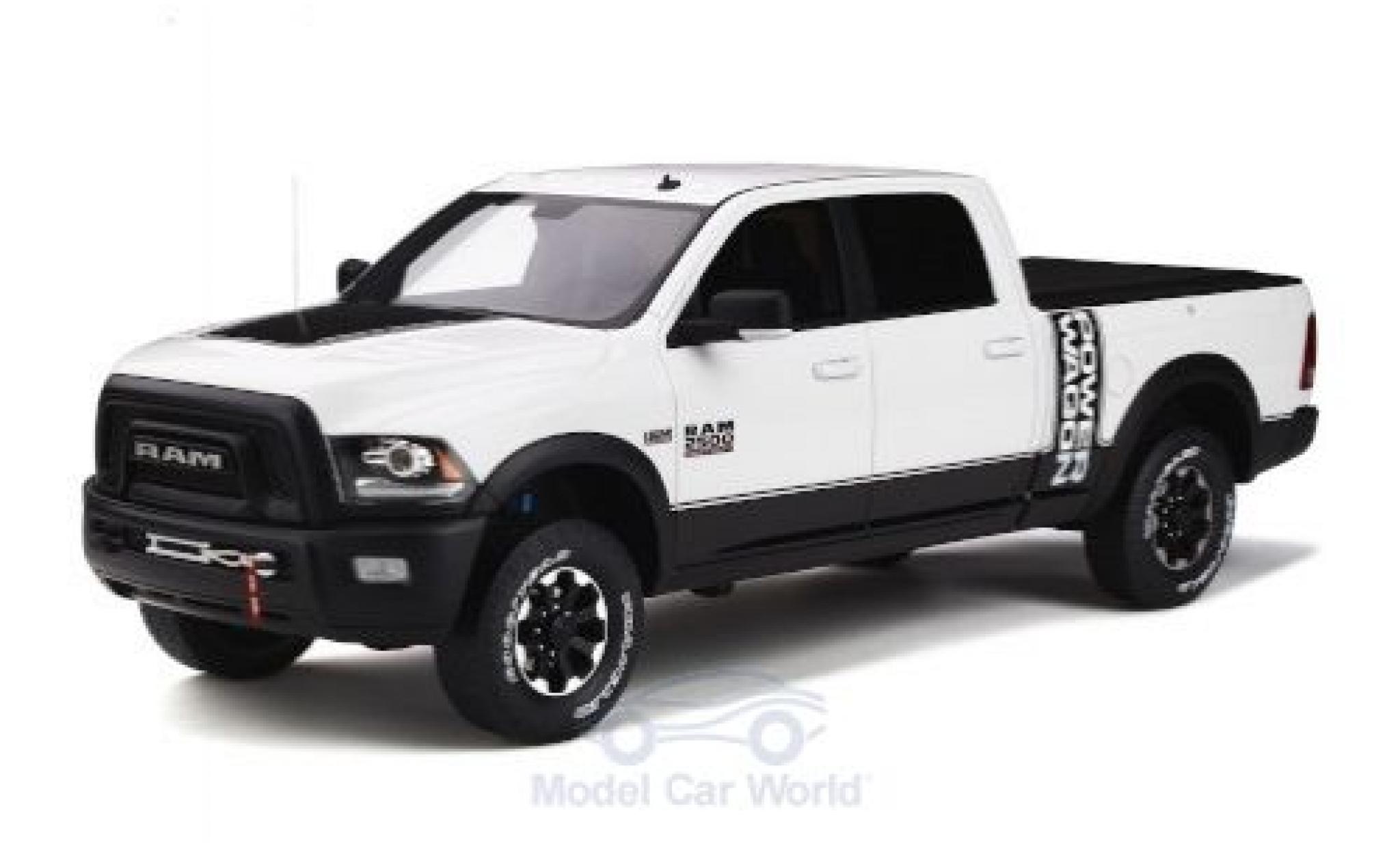 Dodge RAM 1/18 GT Spirit 2500 Power Wagon white 2017 diecast model cars