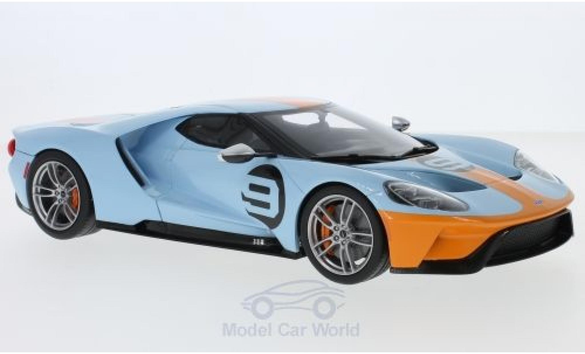 Ford GT 1/18 GT Spirit blue/orange 2019 diecast model cars