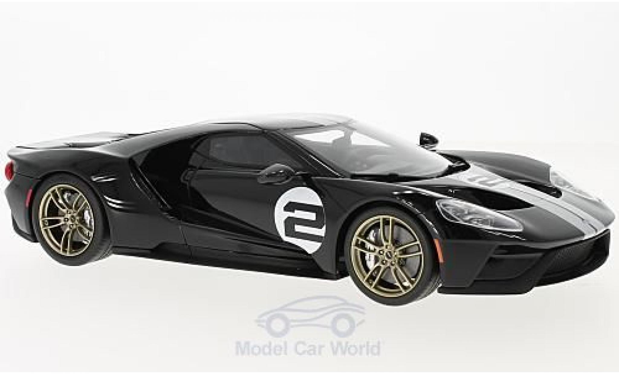 Ford GT 1/18 GT Spirit black/white 2016 50th Anniversary Edition diecast model cars