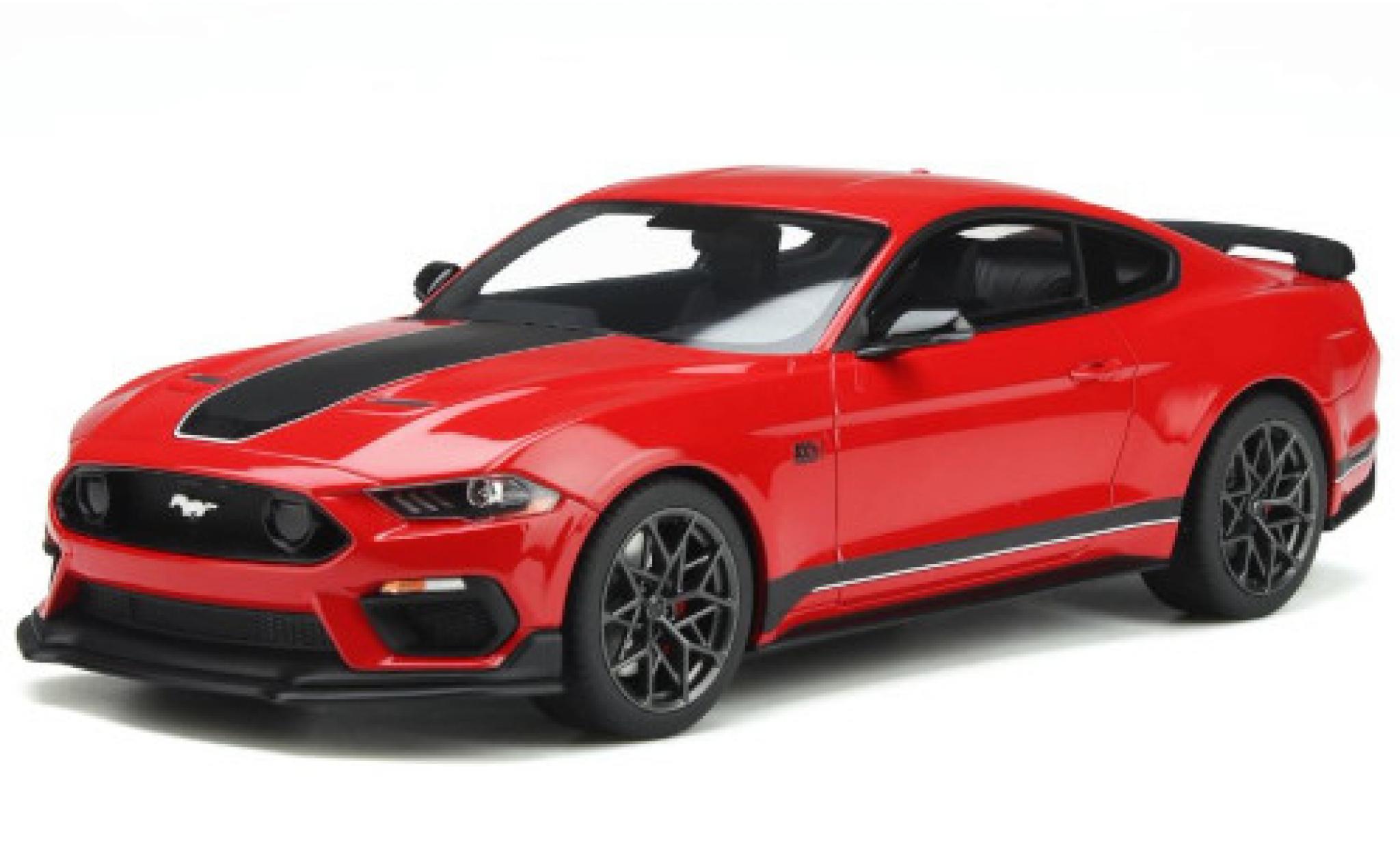 Ford Mustang 1/18 GT Spirit Mach 1 red/black 2021 diecast model cars