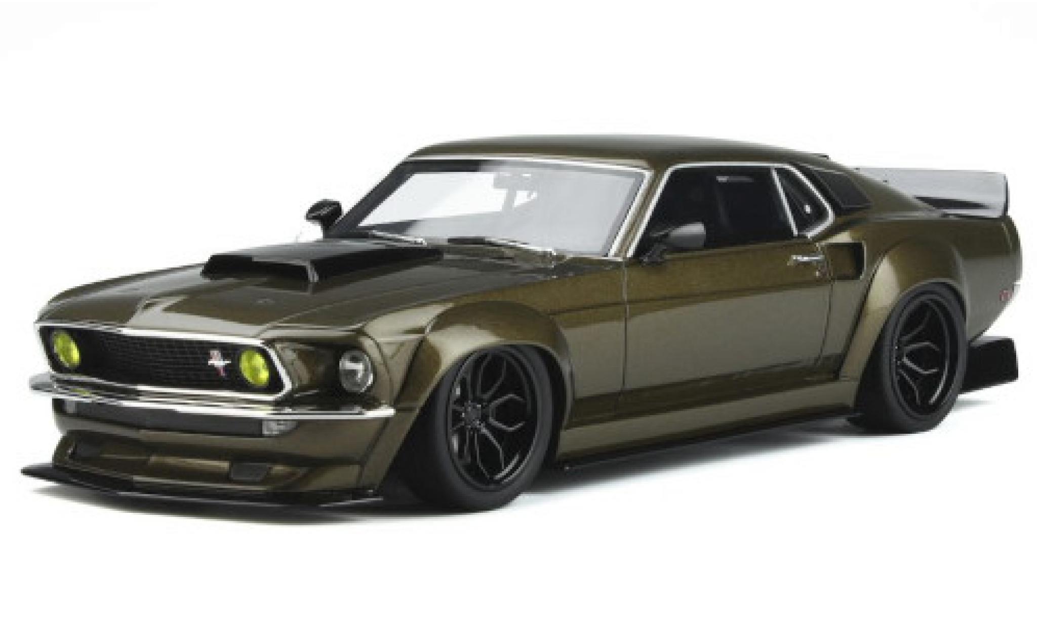 Ford Mustang 1/18 GT Spirit Prior Design metallic brown 1969 diecast model cars