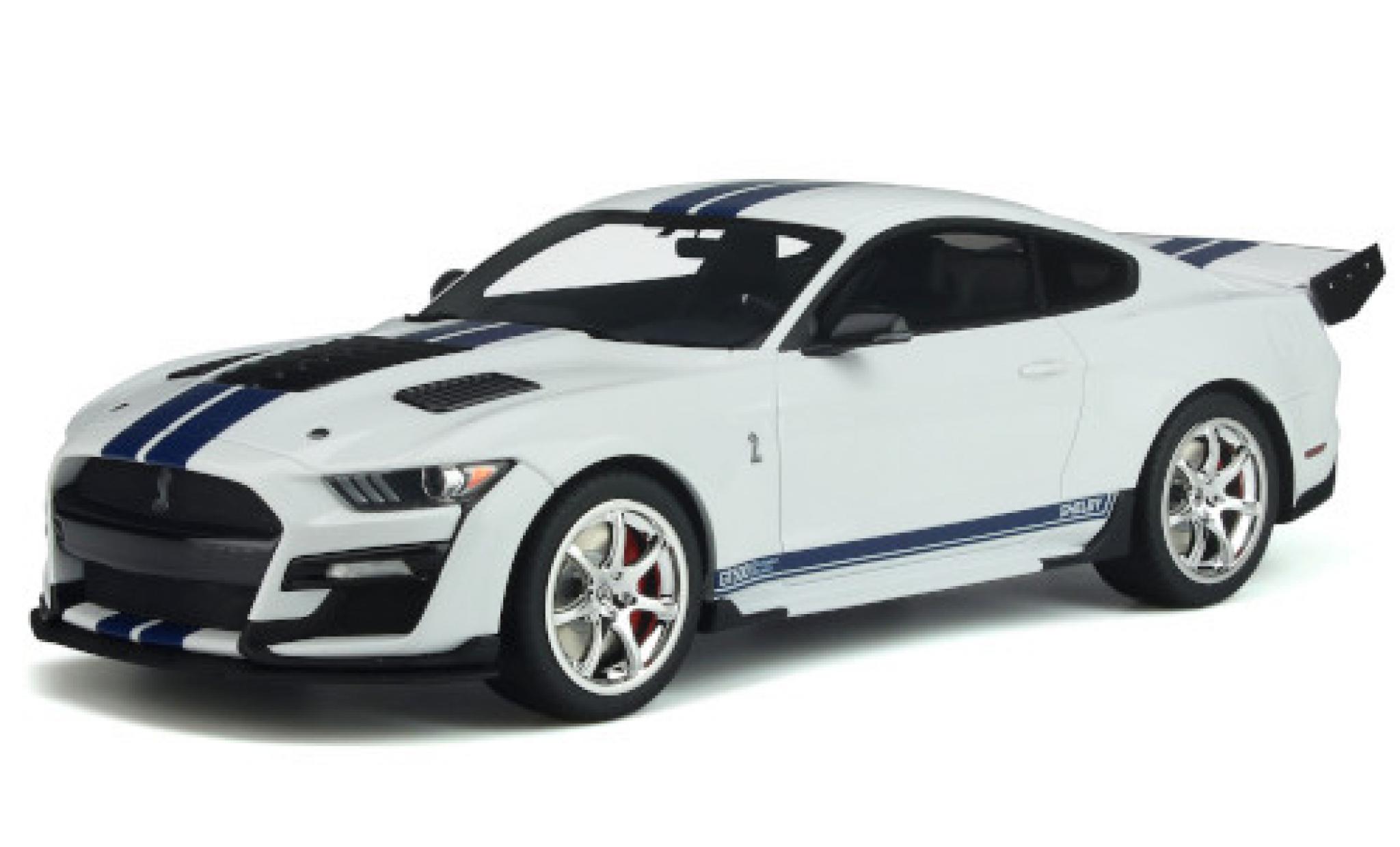 Ford Mustang 1/18 GT Spirit Shelby GT500 Dragon Snake white/blue 2020 diecast model cars