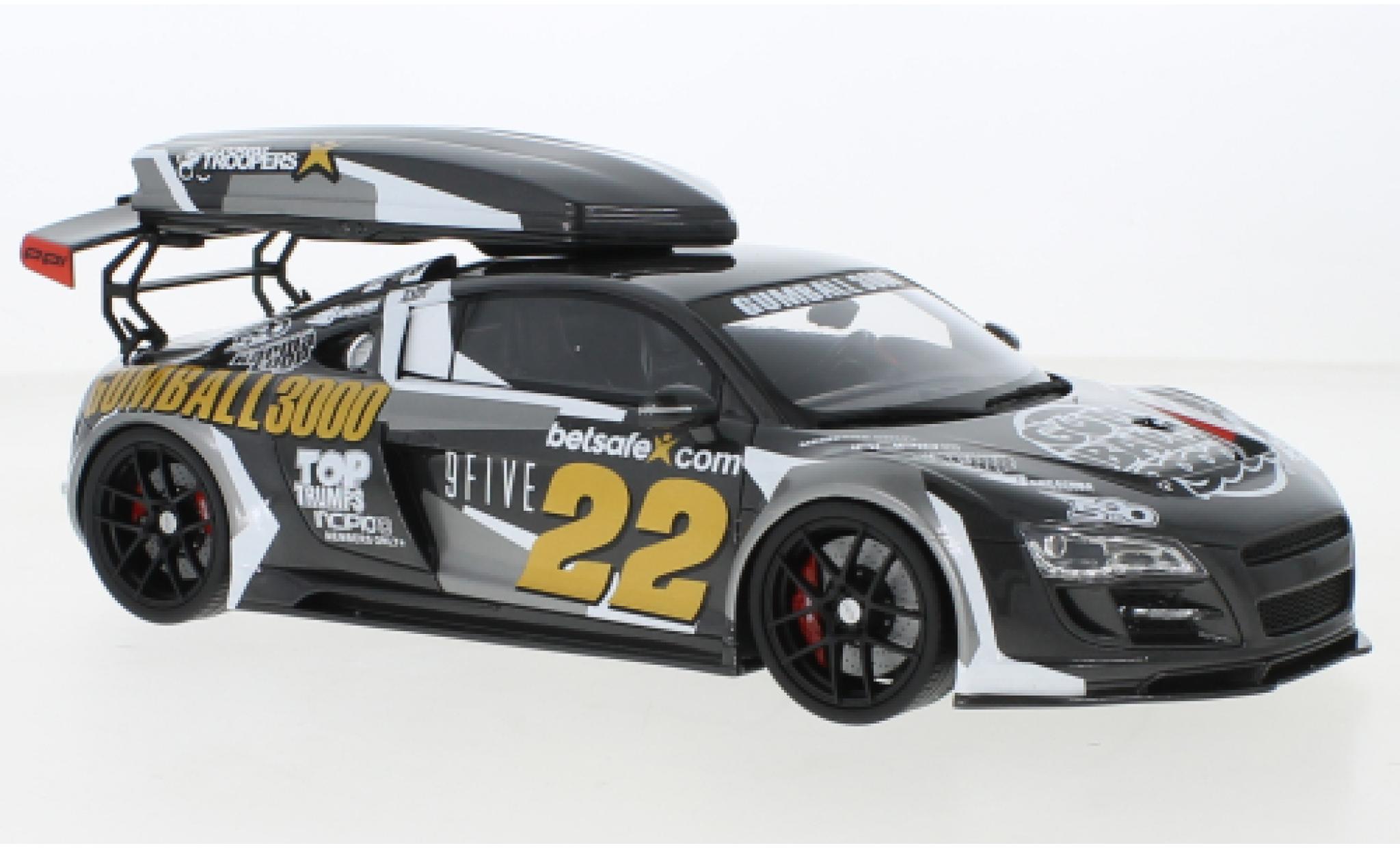 Audi R8 1/18 GT Spirit Gumball black/Dekor diecast model cars