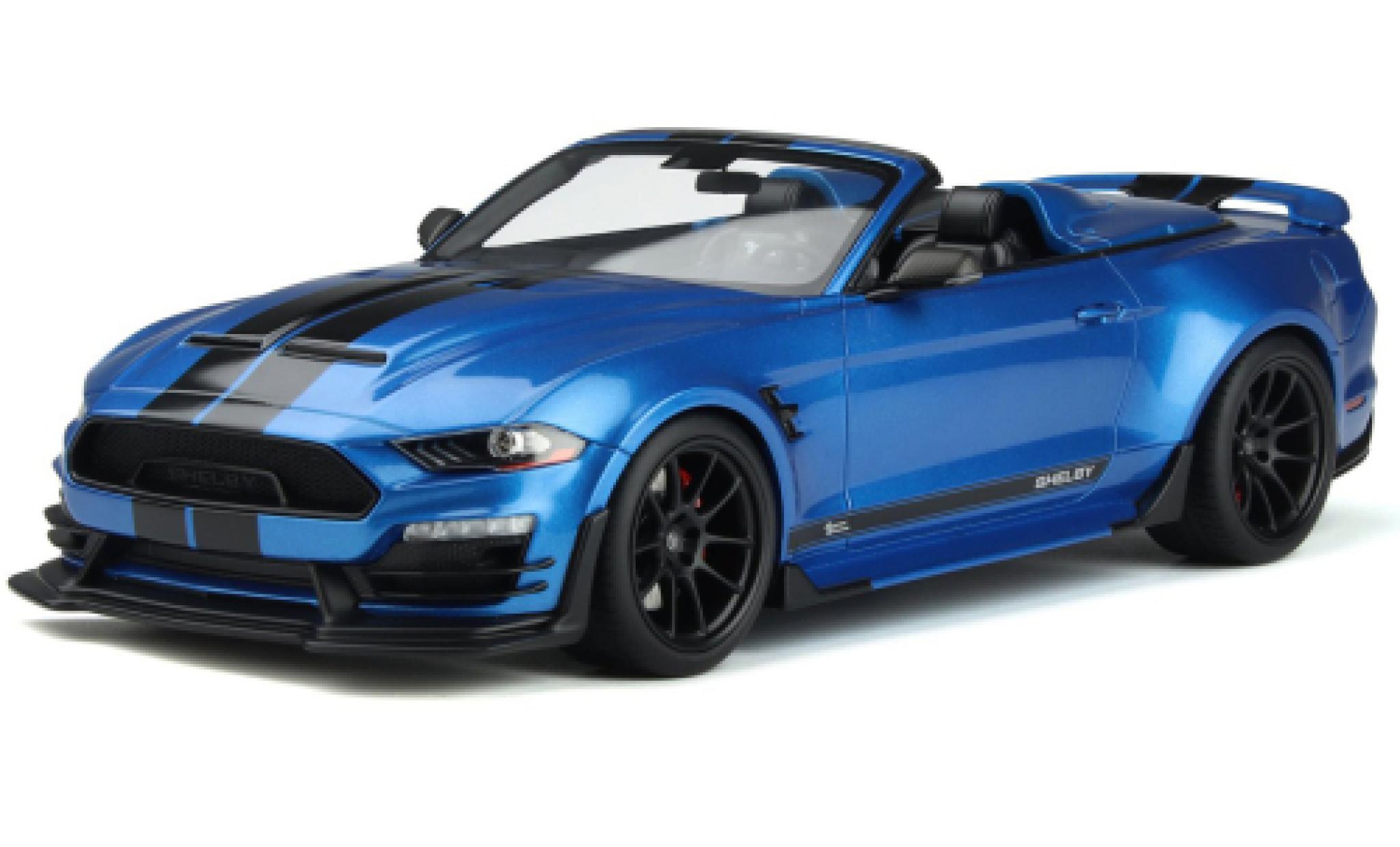 Ford Mustang 1/18 GT Spirit Shelby Super Snake Speedster metallise blue 2022 diecast model cars
