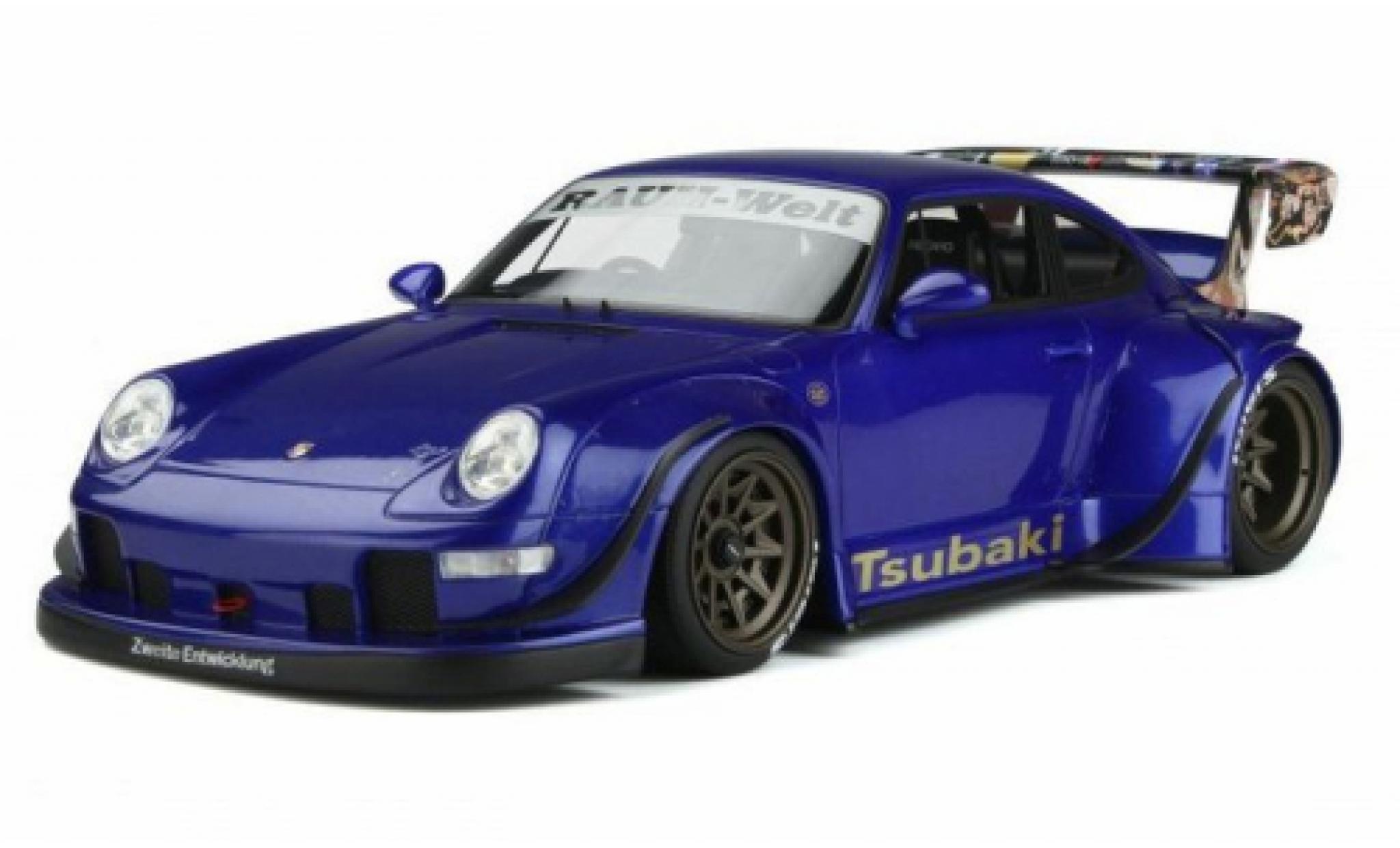 Porsche 964 RWB 1/18 GT Spirit 911  Body Kit metallise blue RHD Tsubaki 1992 diecast model cars