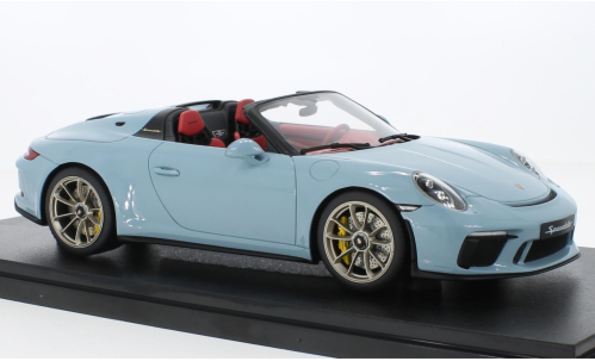 Porsche 992 Speedster 1/18 GT Spirit 911 (991.2) blue clair 2019 diecast model cars