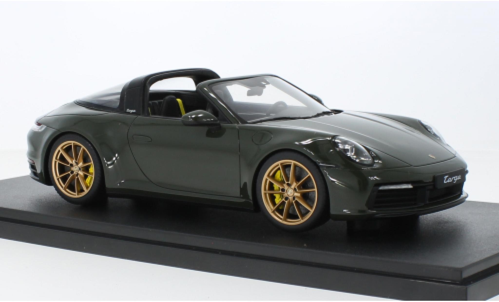 Porsche 992 Targa 1/18 GT Spirit 911  4S oliv 2020 diecast model cars