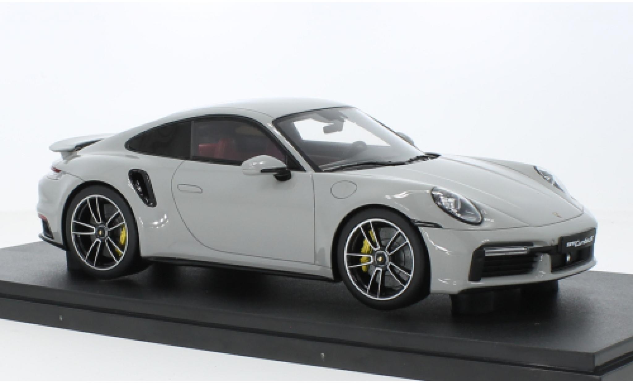 Porsche 992 Turbo s 1/18 GT Spirit 911  Turbo S grey clair 2020 diecast model cars