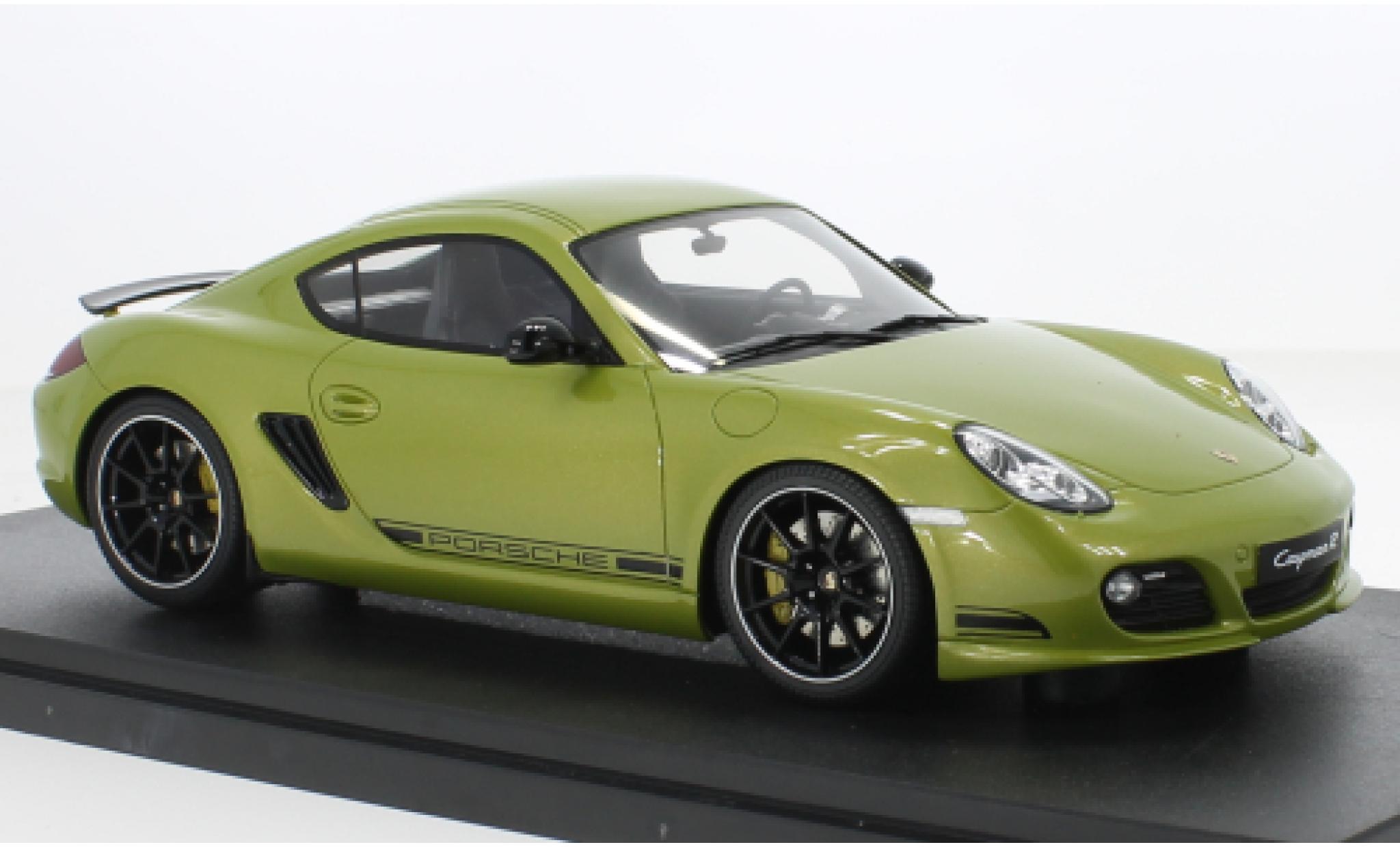 Porsche Cayman R 1/18 GT Spirit metallise la chaux 2012 diecast model cars
