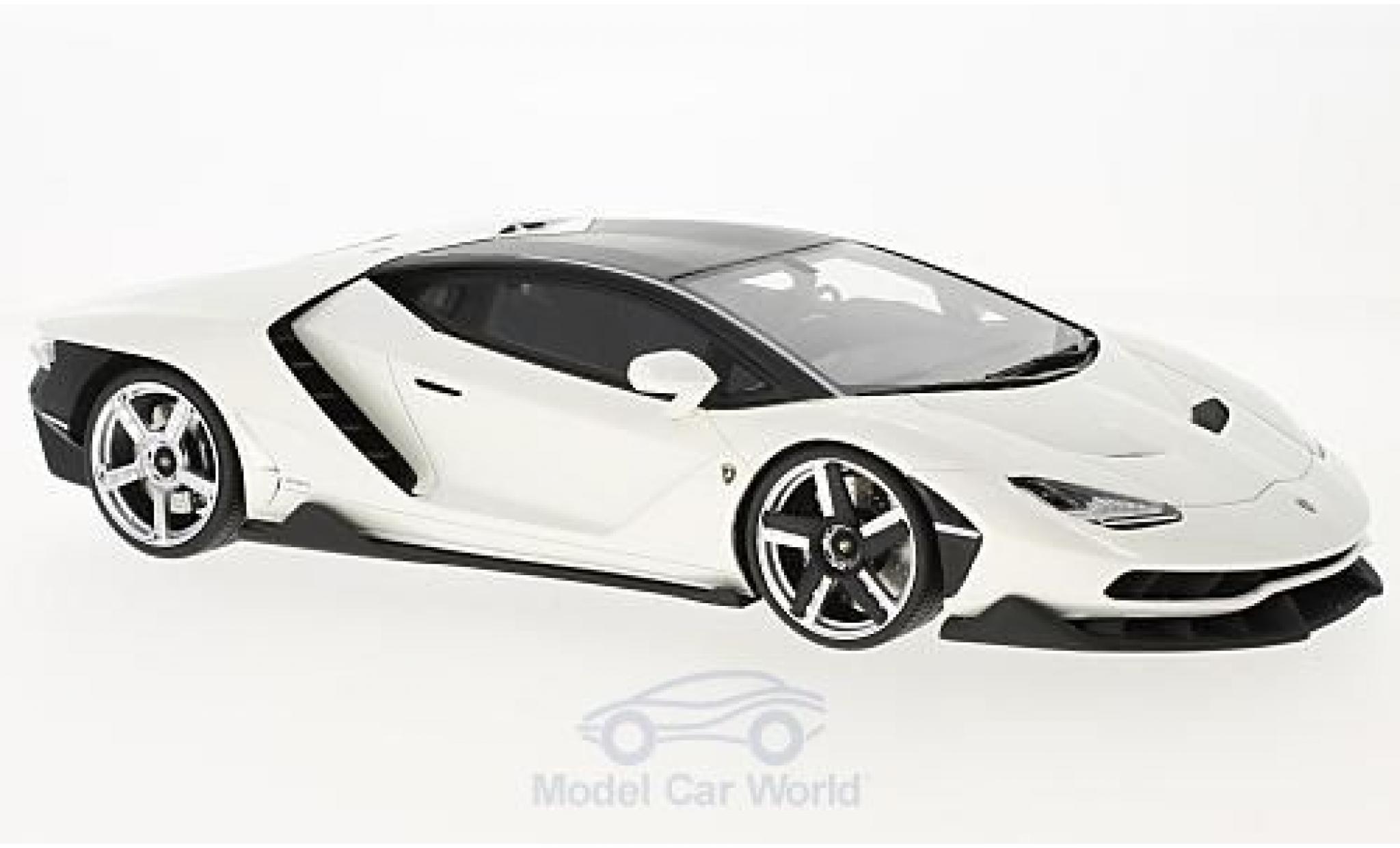 Lamborghini Centenario 1/18 GT Spirit metallic white 2016 diecast model cars