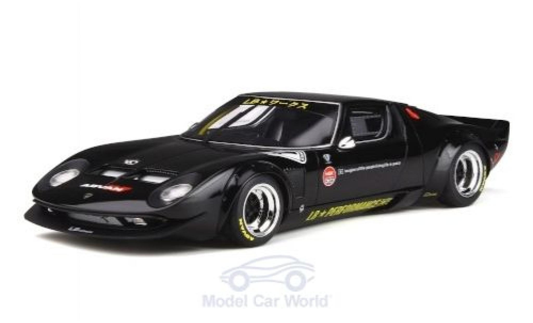 Lamborghini Miura 1/18 GT Spirit LB-Works black RHD 2008 diecast model cars