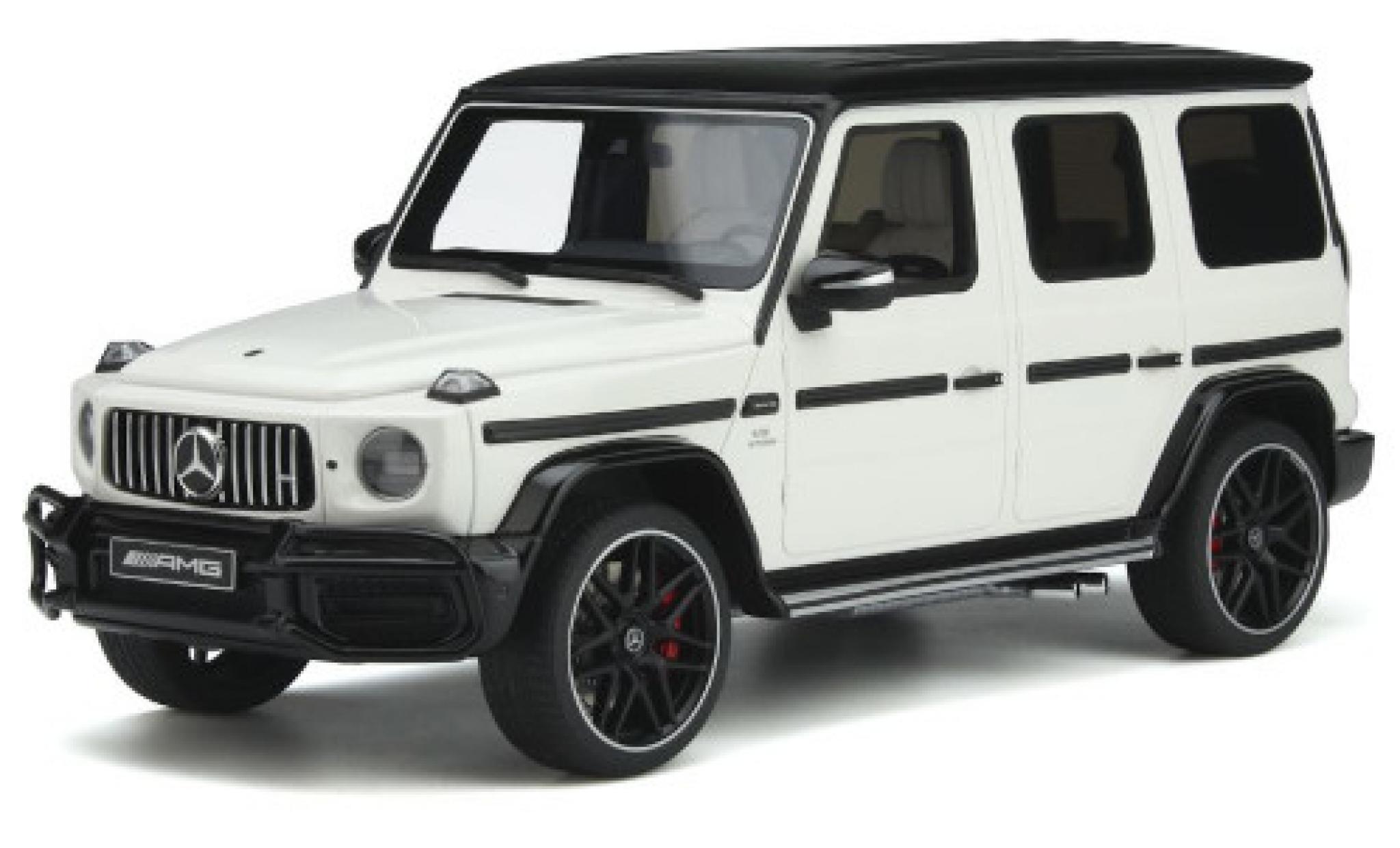 Mercedes Classe G 1/18 GT Spirit AMG G63 white/black 2018 diecast model cars