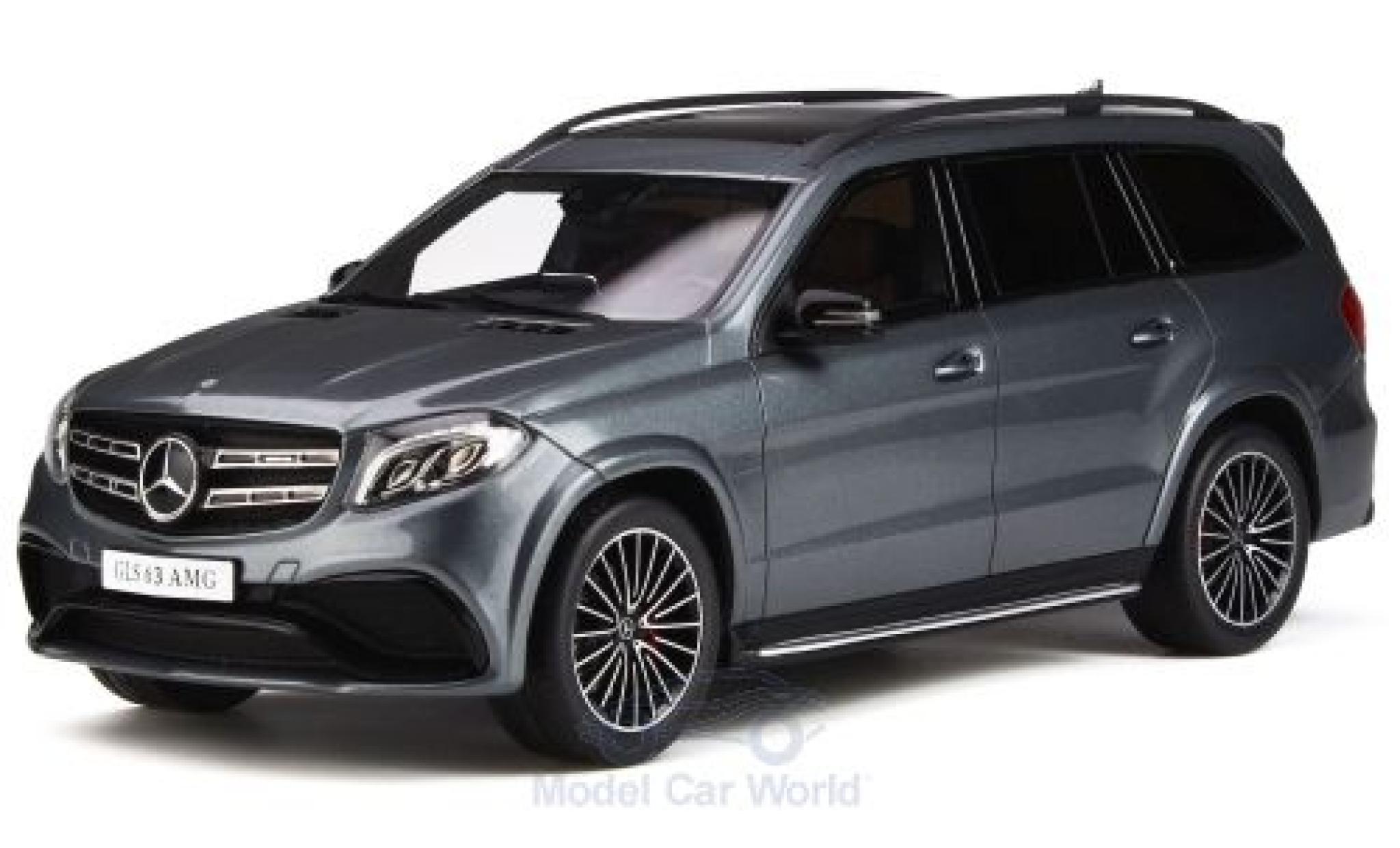 Mercedes Classe S 1/18 GT Spirit AMG GLS 63 metallic grey 2016 diecast model cars