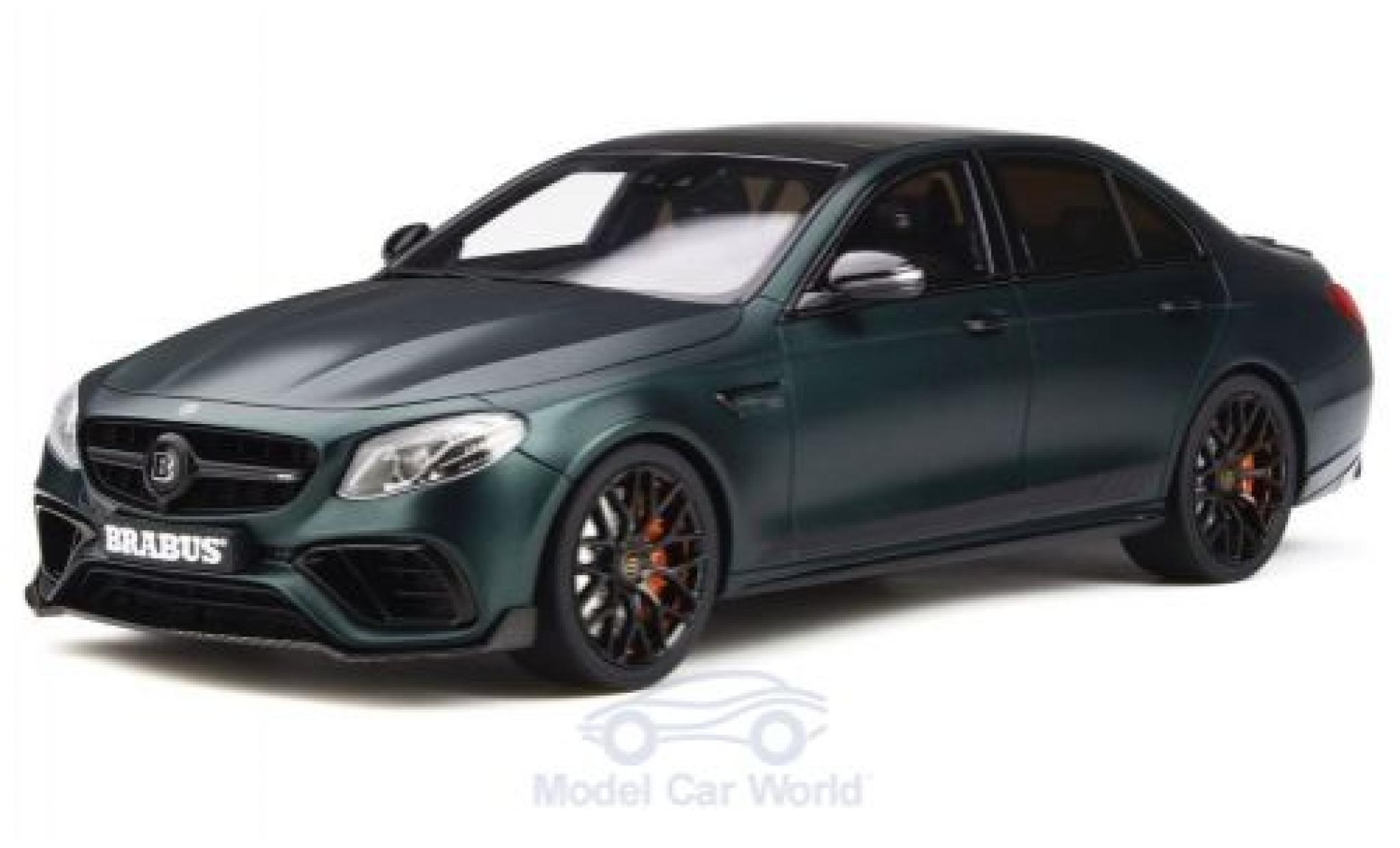 Mercedes Classe E 1/18 GT Spirit Brabus 800 matt-green 2019 Basis E 63 diecast model cars