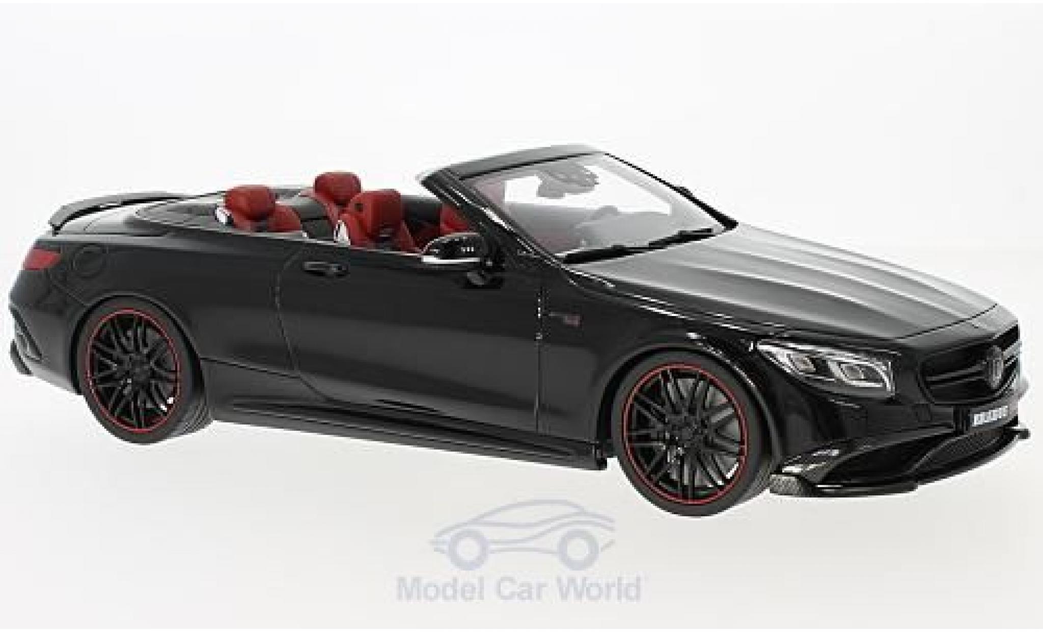 Mercedes CLA 1/18 GT Spirit Brabus 850 S Class Convertible black 2016 diecast model cars