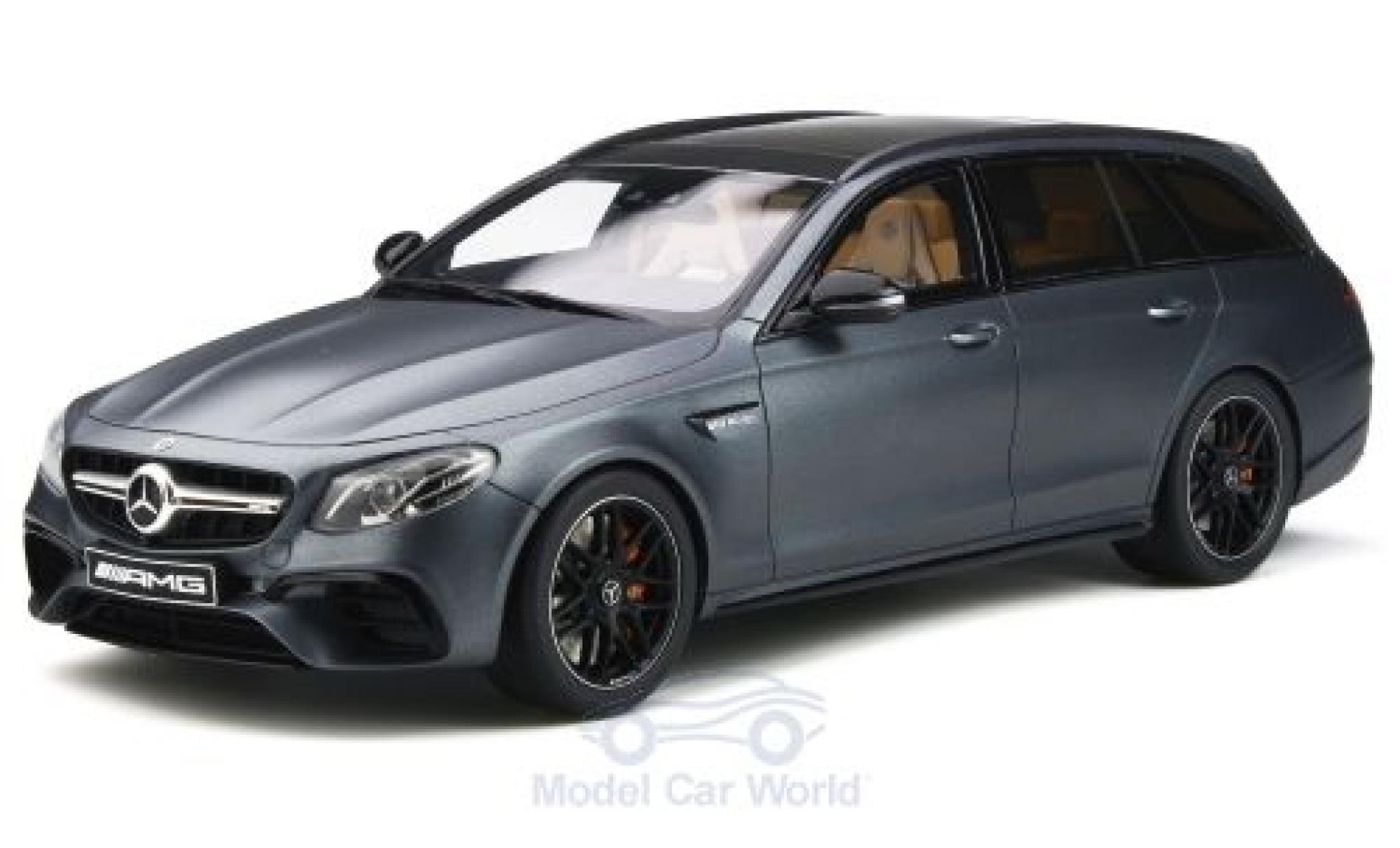 Mercedes Classe E 1/18 GT Spirit E63S AMG T-Modell grey 2017 diecast model cars