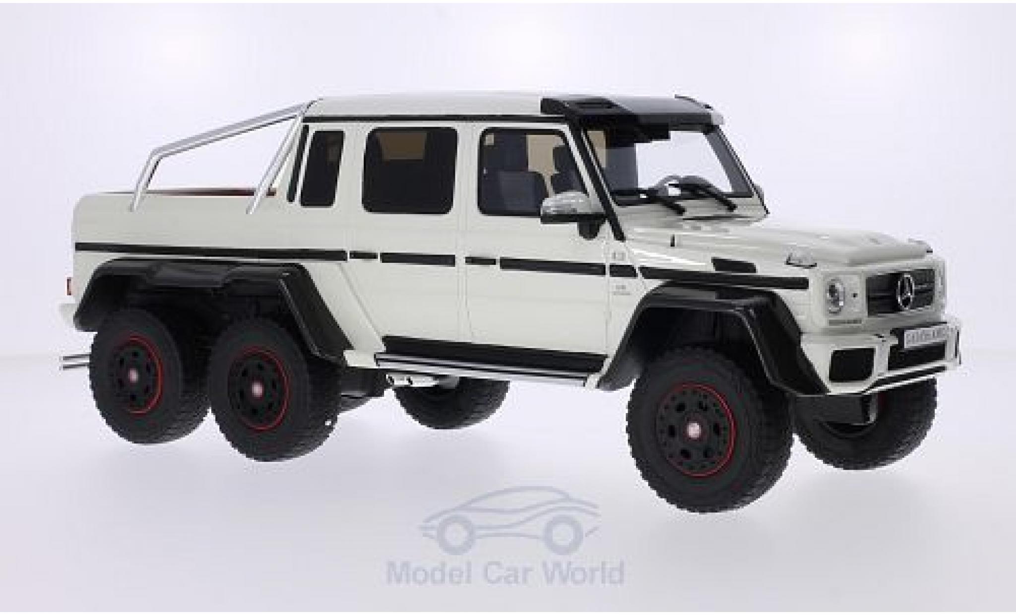 Mercedes Classe G 1/18 GT Spirit G63 AMG 6x6 metallic white 2014 diecast model cars