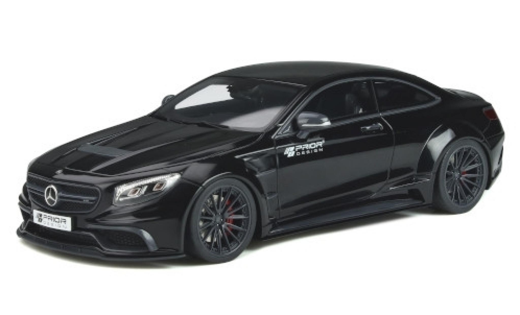 Mercedes CLA 1/18 GT Spirit Prior Design PD75SC black/Dekor 2017 Basis: MB S-classe Coupe (C217) diecast model cars