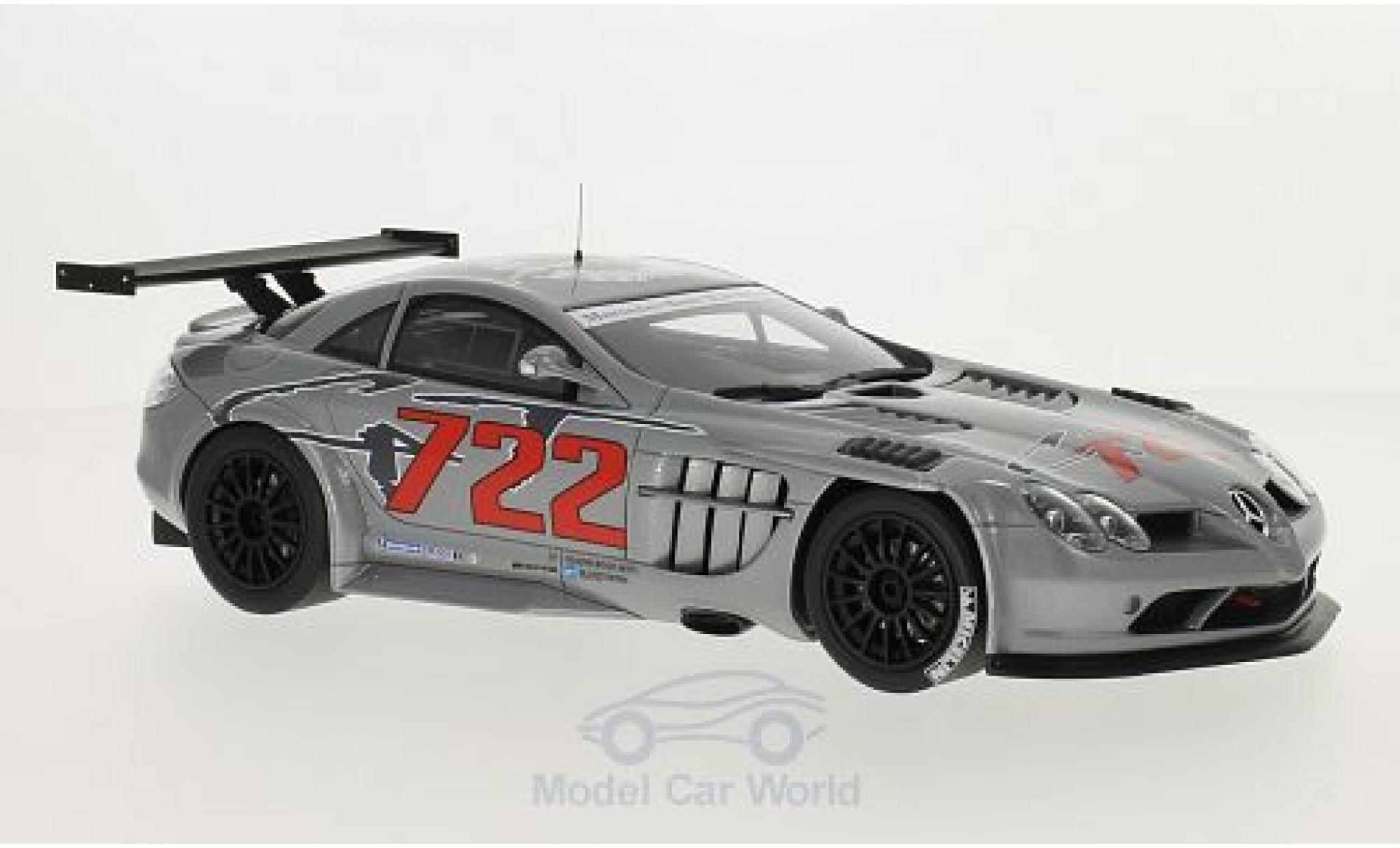 Mercedes SLR 1/18 GT Spirit McLaren 722 GT metallic grey/Dekor diecast model cars